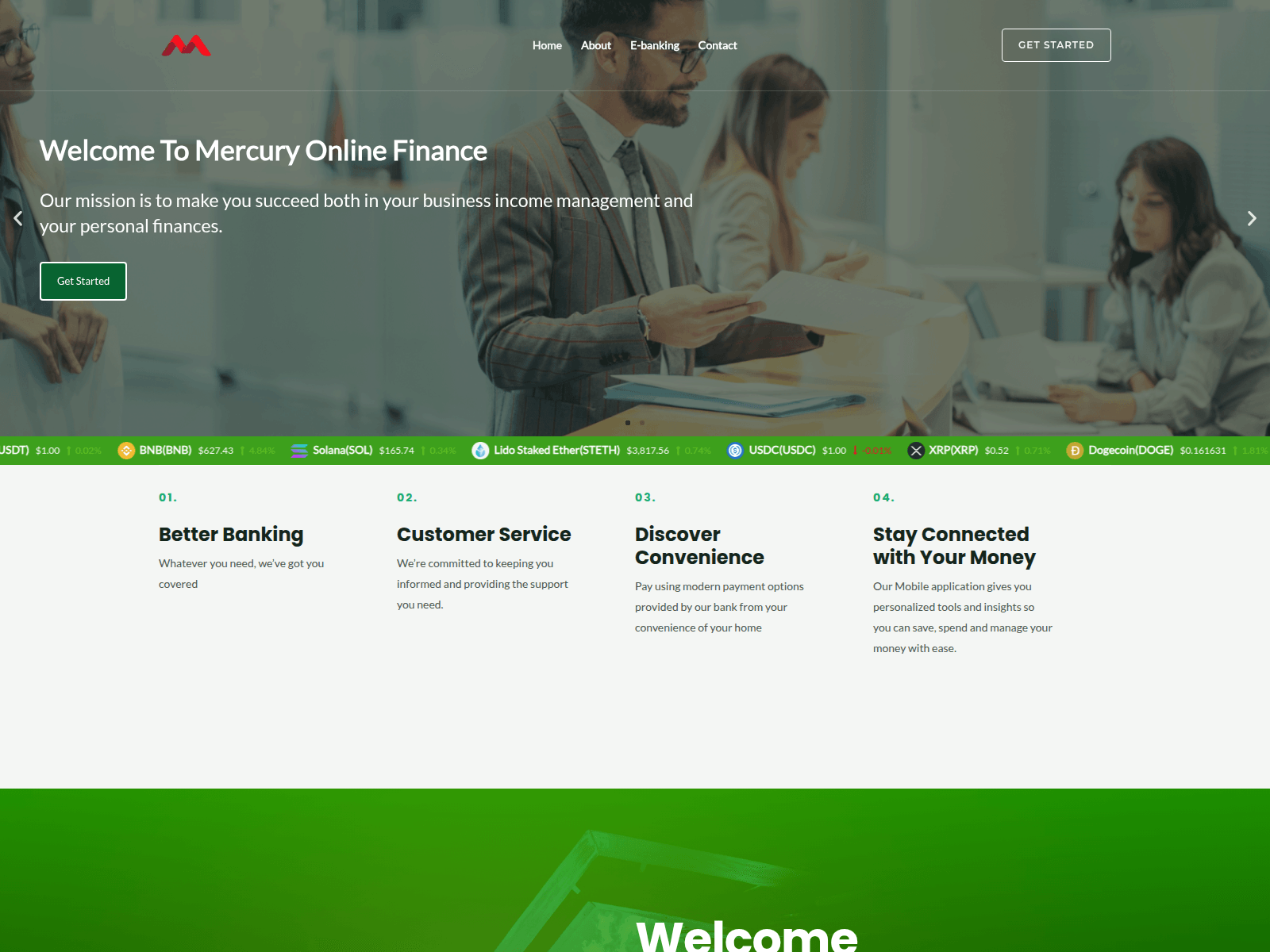 Screenshot of mercuryonlinefinance.com