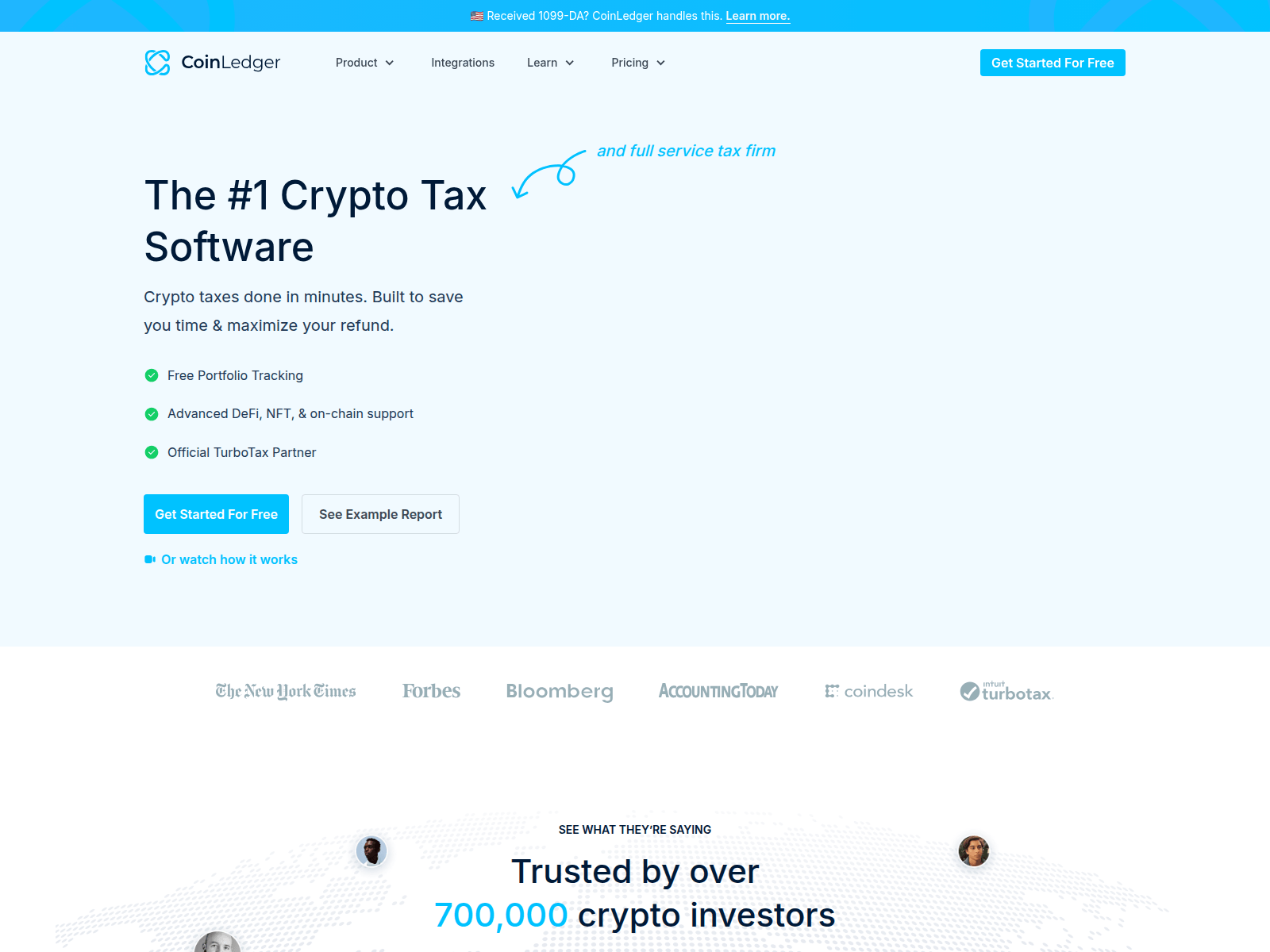 Screenshot of coinledger.group