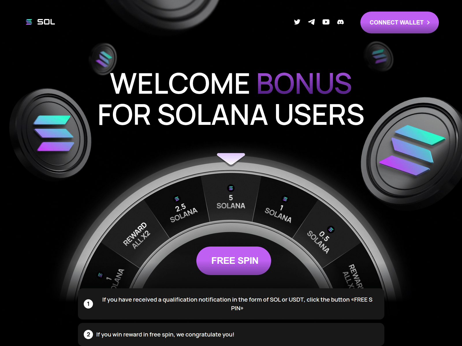 Screenshot of solspin.club