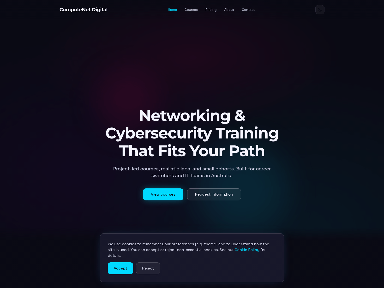 Screenshot of computenet.digital