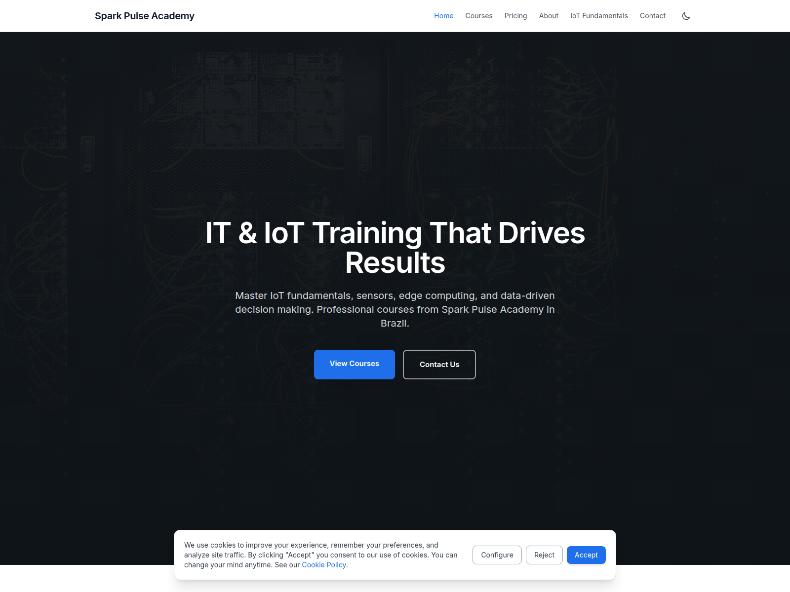 Screenshot of spark-pulse.digital