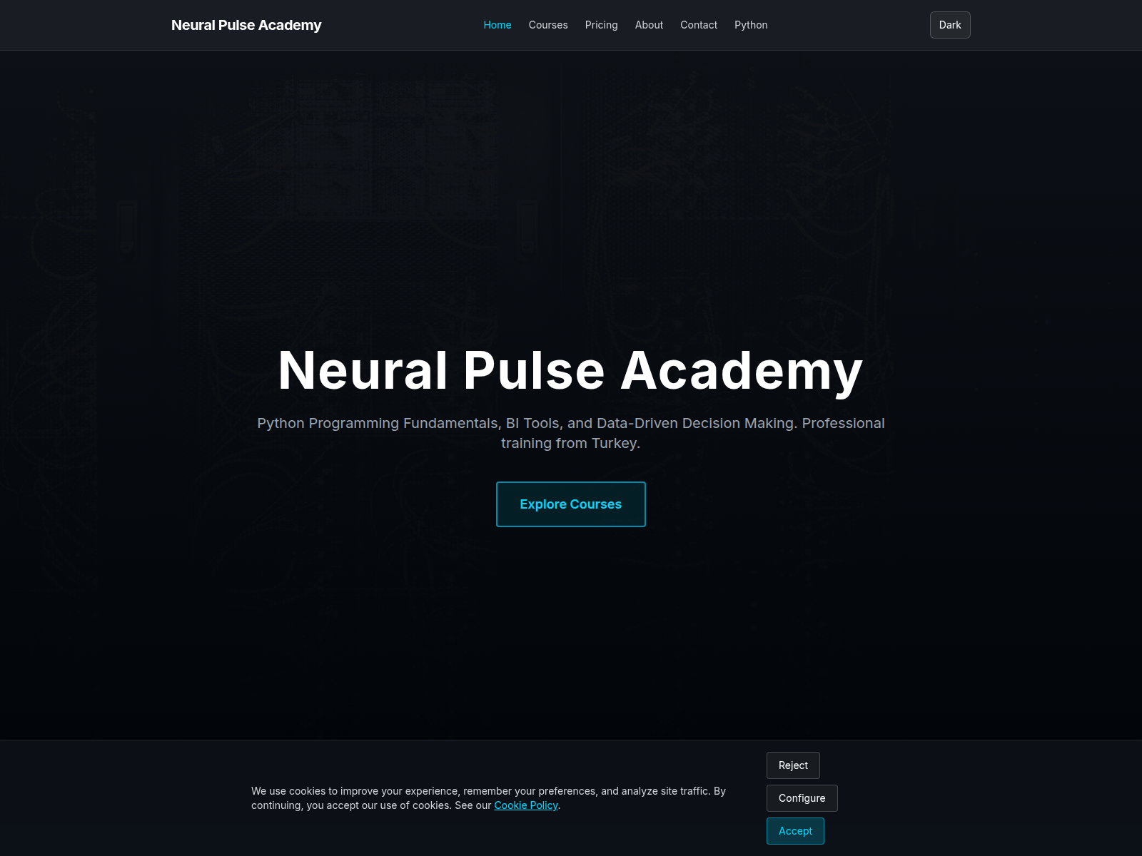 Screenshot of neural-pulse.digital