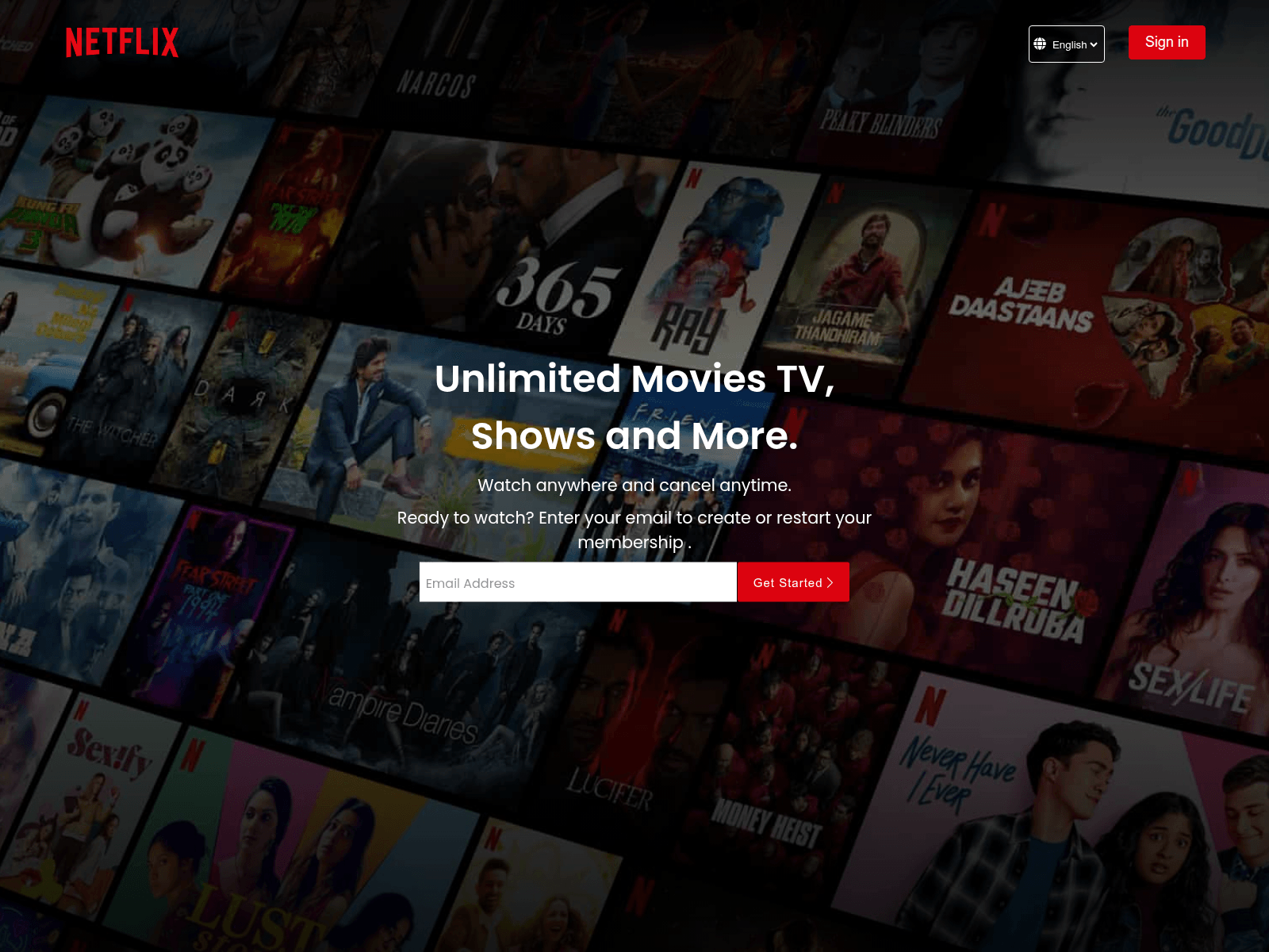 Forensic screenshot of netflix-clone-azure-six.vercel.app