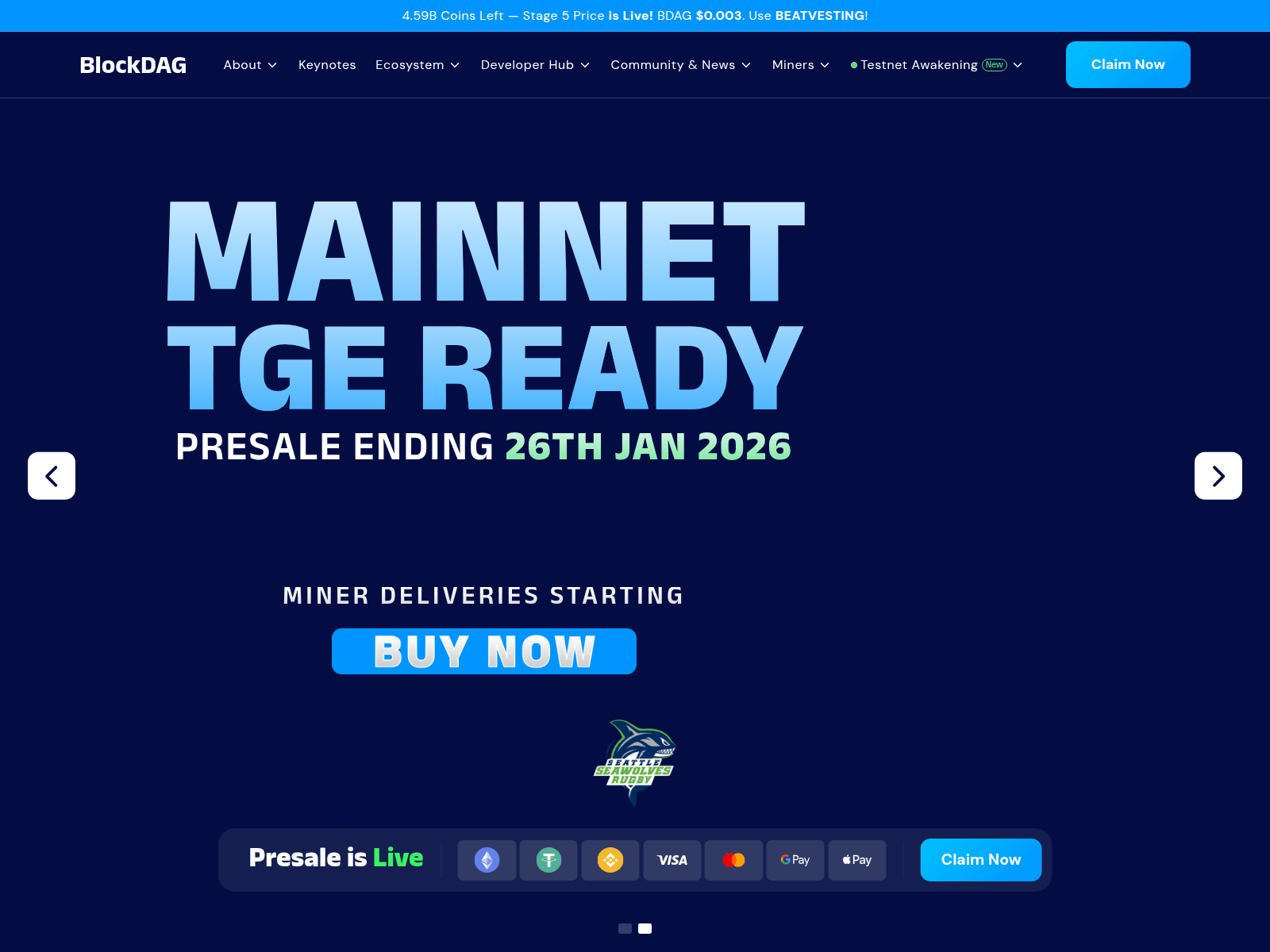 Forensic screenshot of claim.blockdagmainnets.live