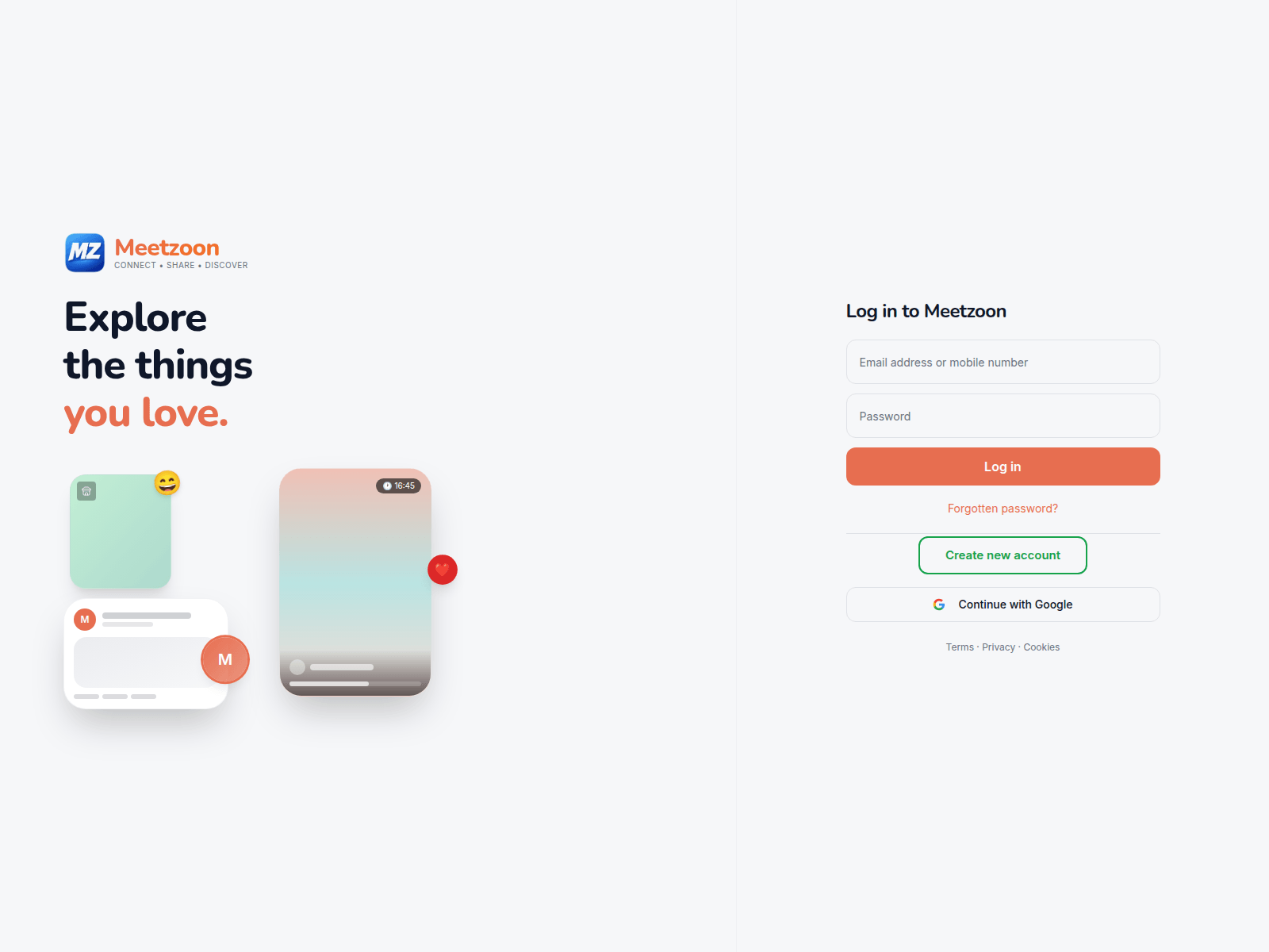 Screenshot of meetzoon.site