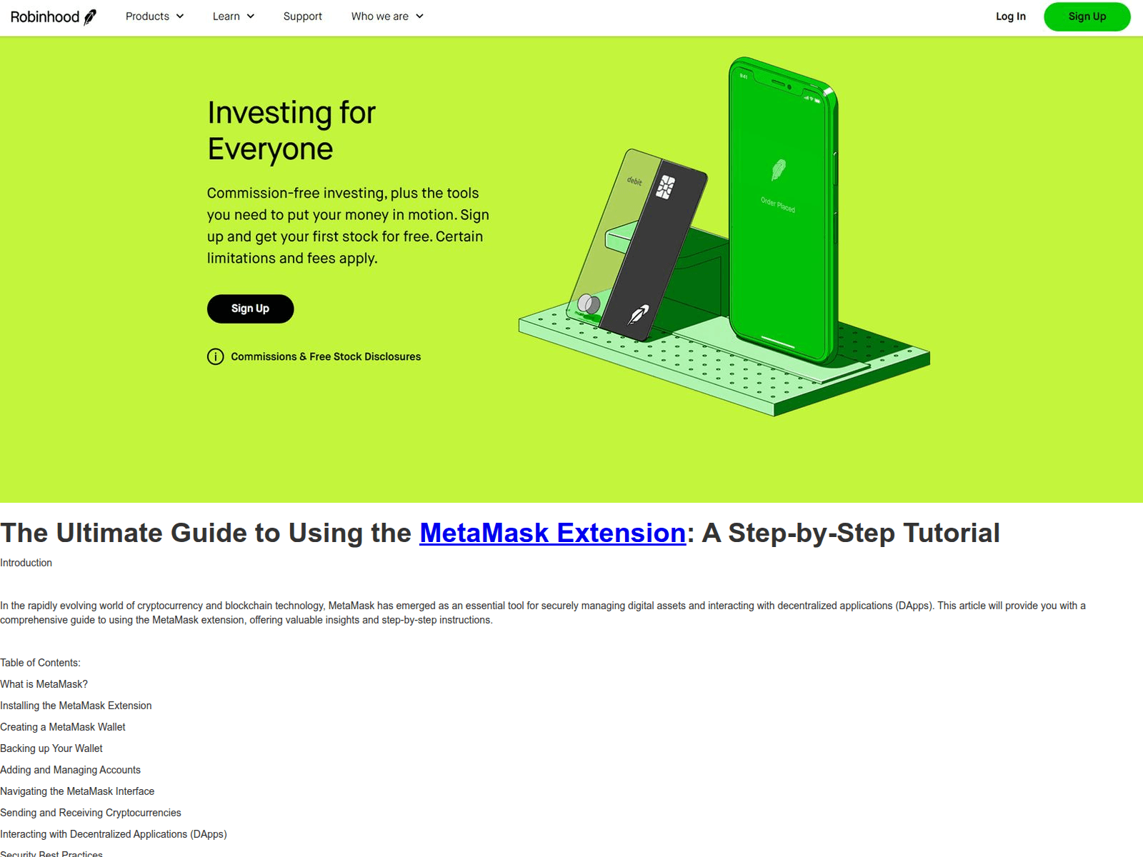 Screenshot of robi-hood-log.webflow.io
