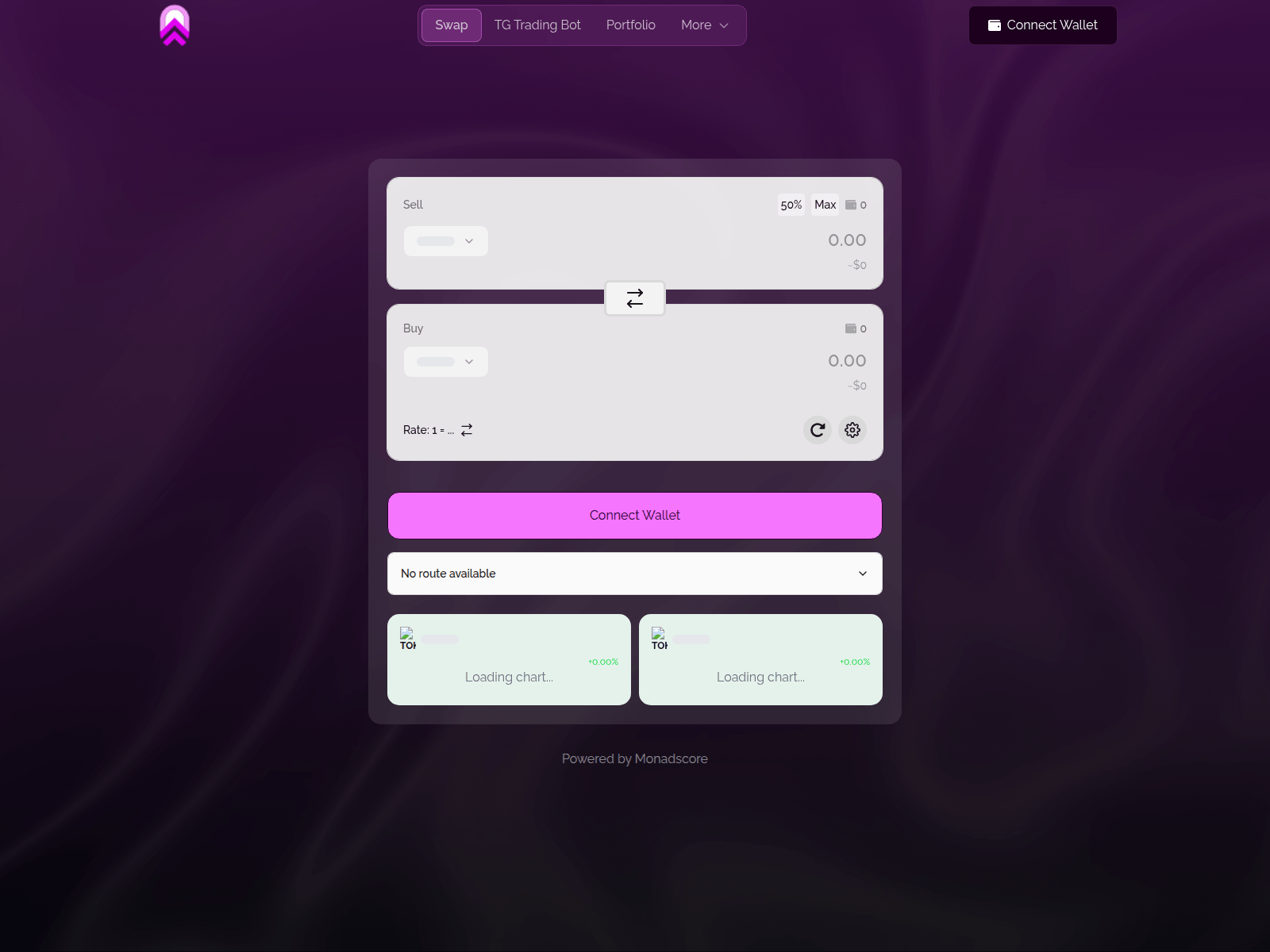 Screenshot of monadscore-swap.pages.dev