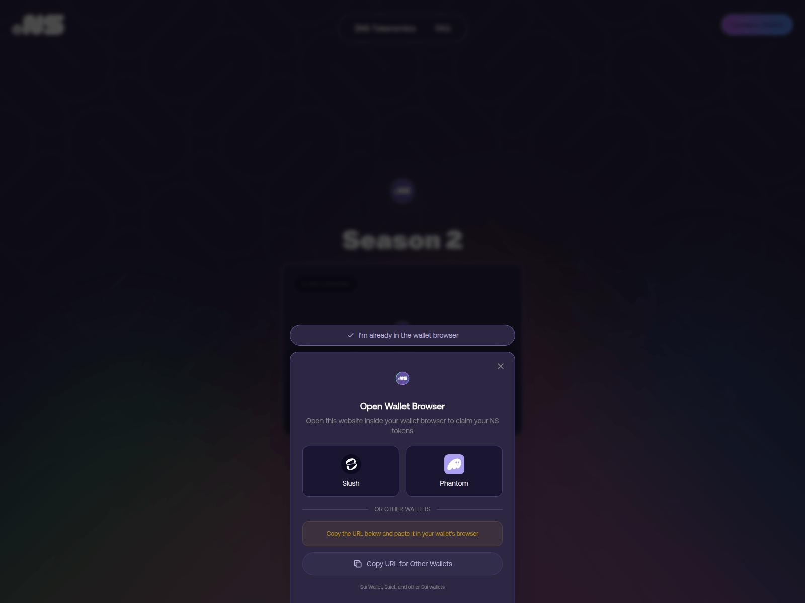 Screenshot of allocation-suilend.cc