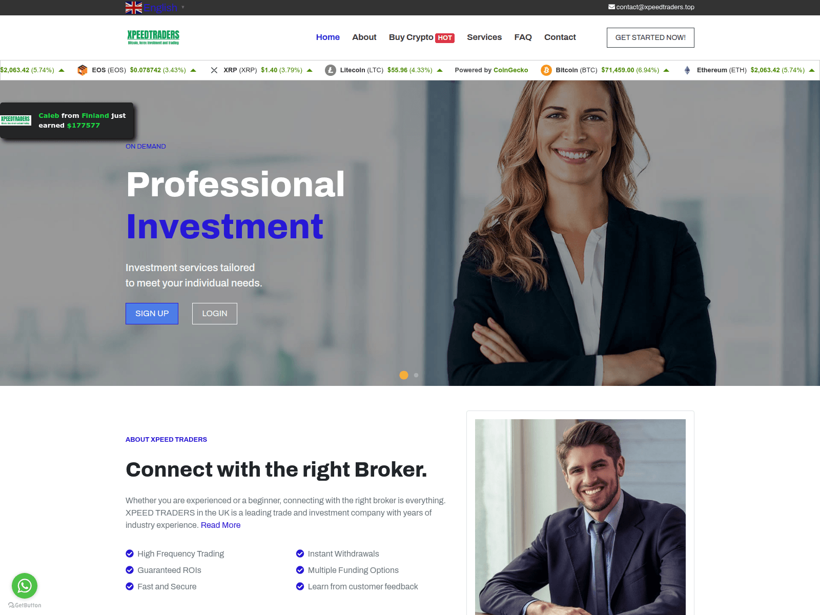 Screenshot of xpeedprimetrad.world