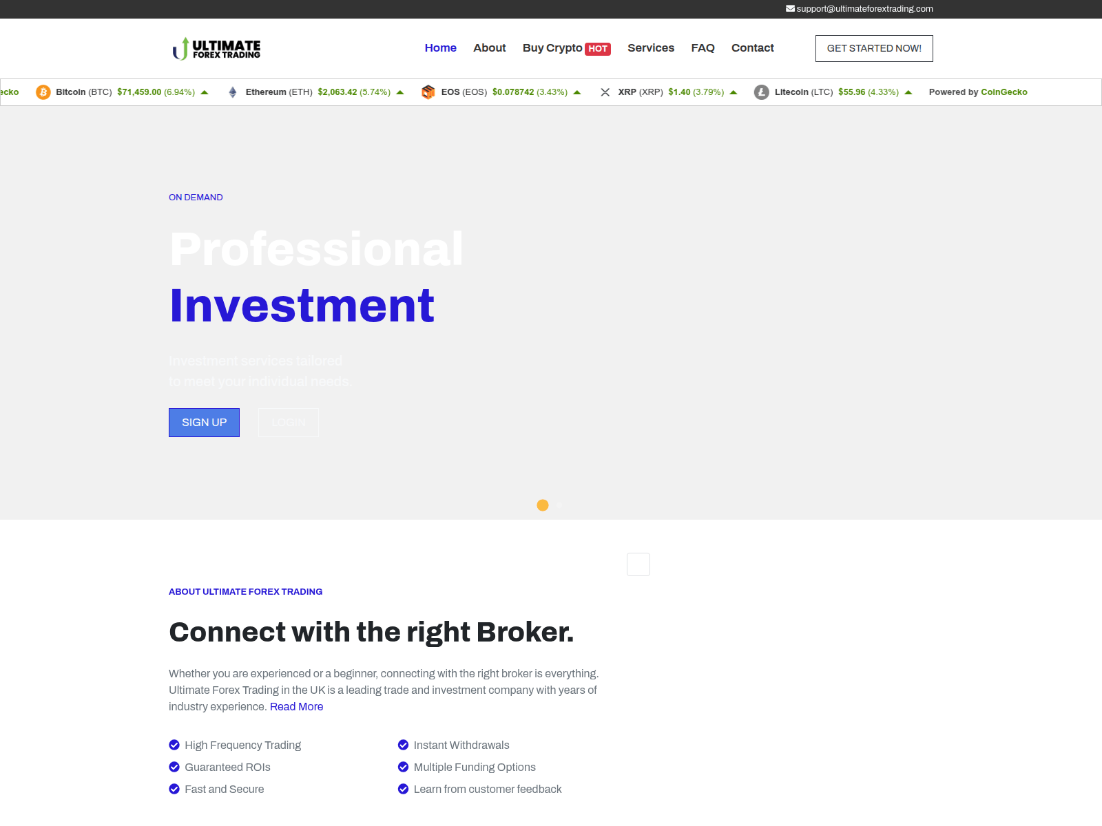 Screenshot of mail.ultimateforextrading.com