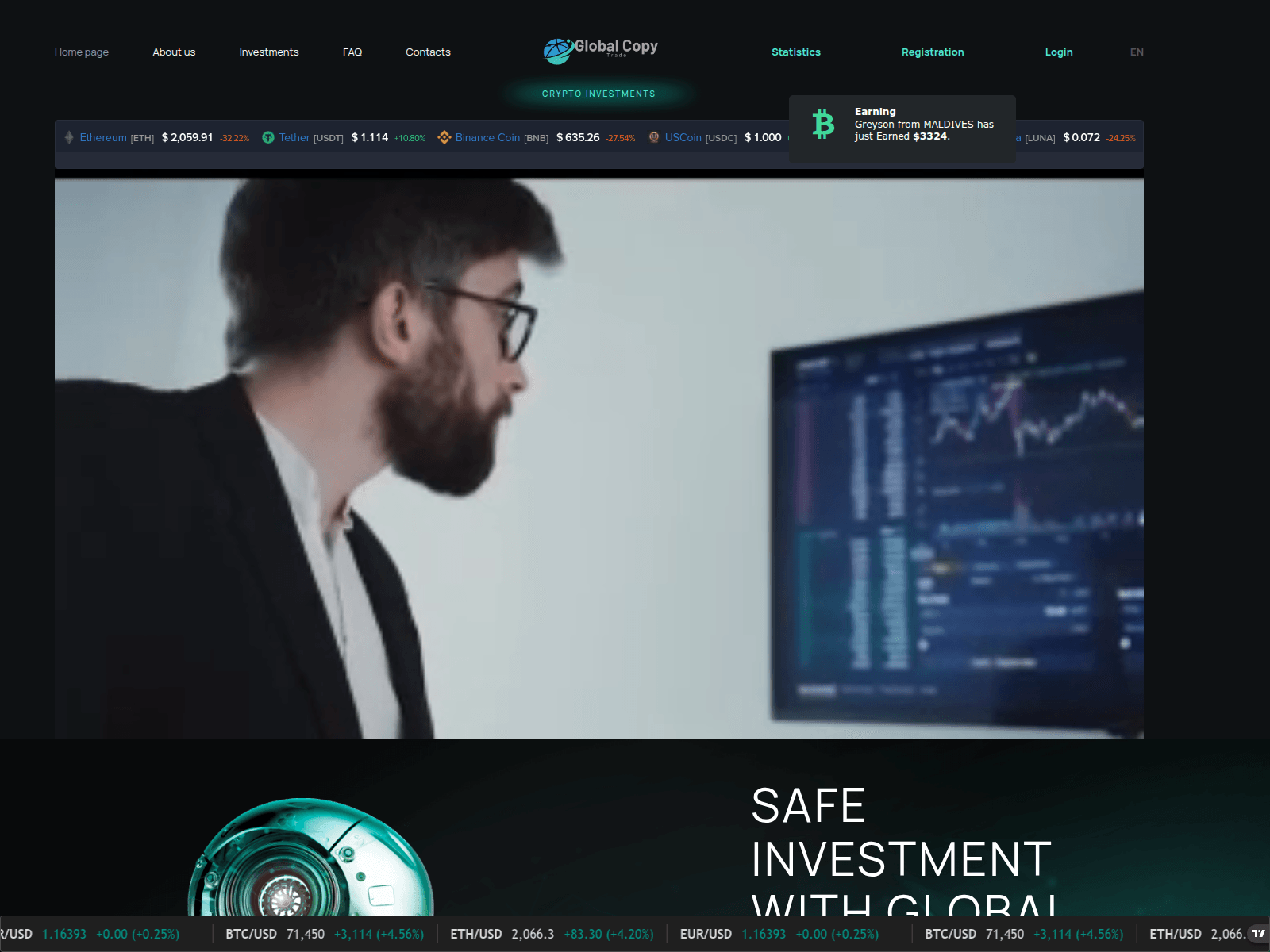 Screenshot of globalcopy-trade.top