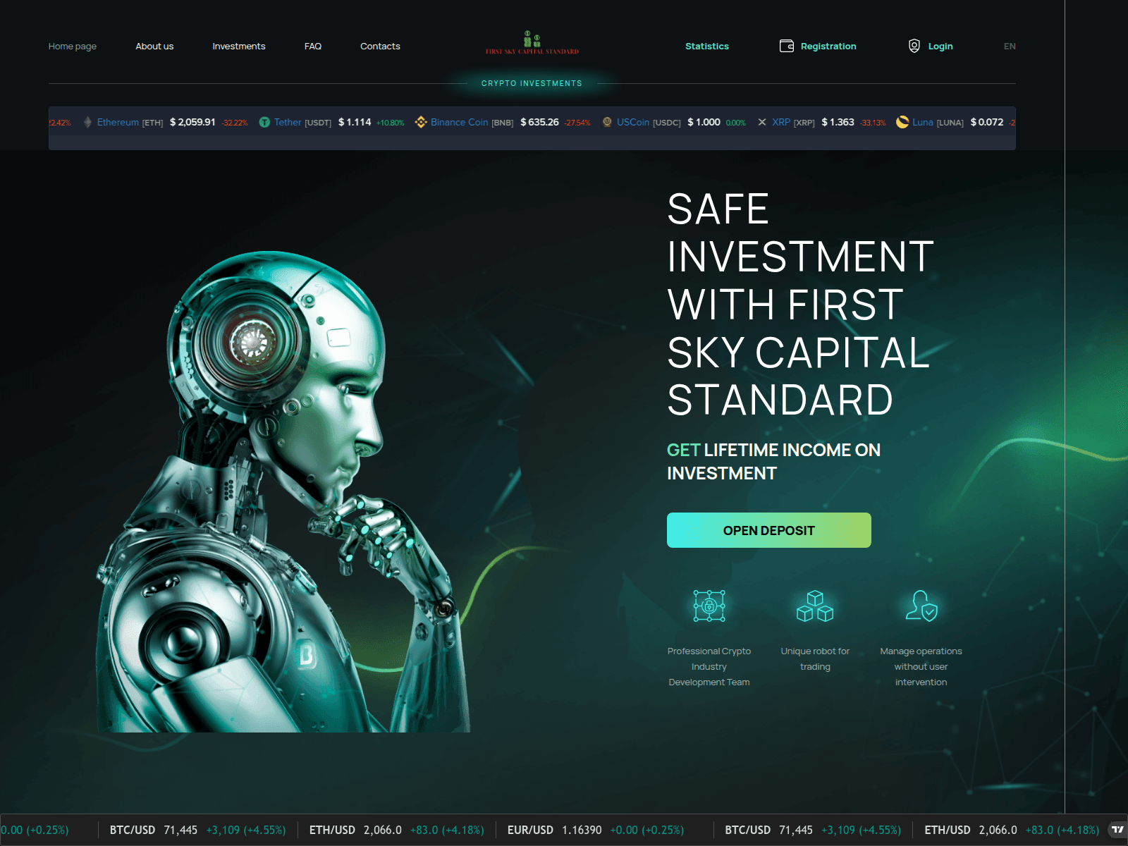 Forensic screenshot of firstskycapitalstandard.com