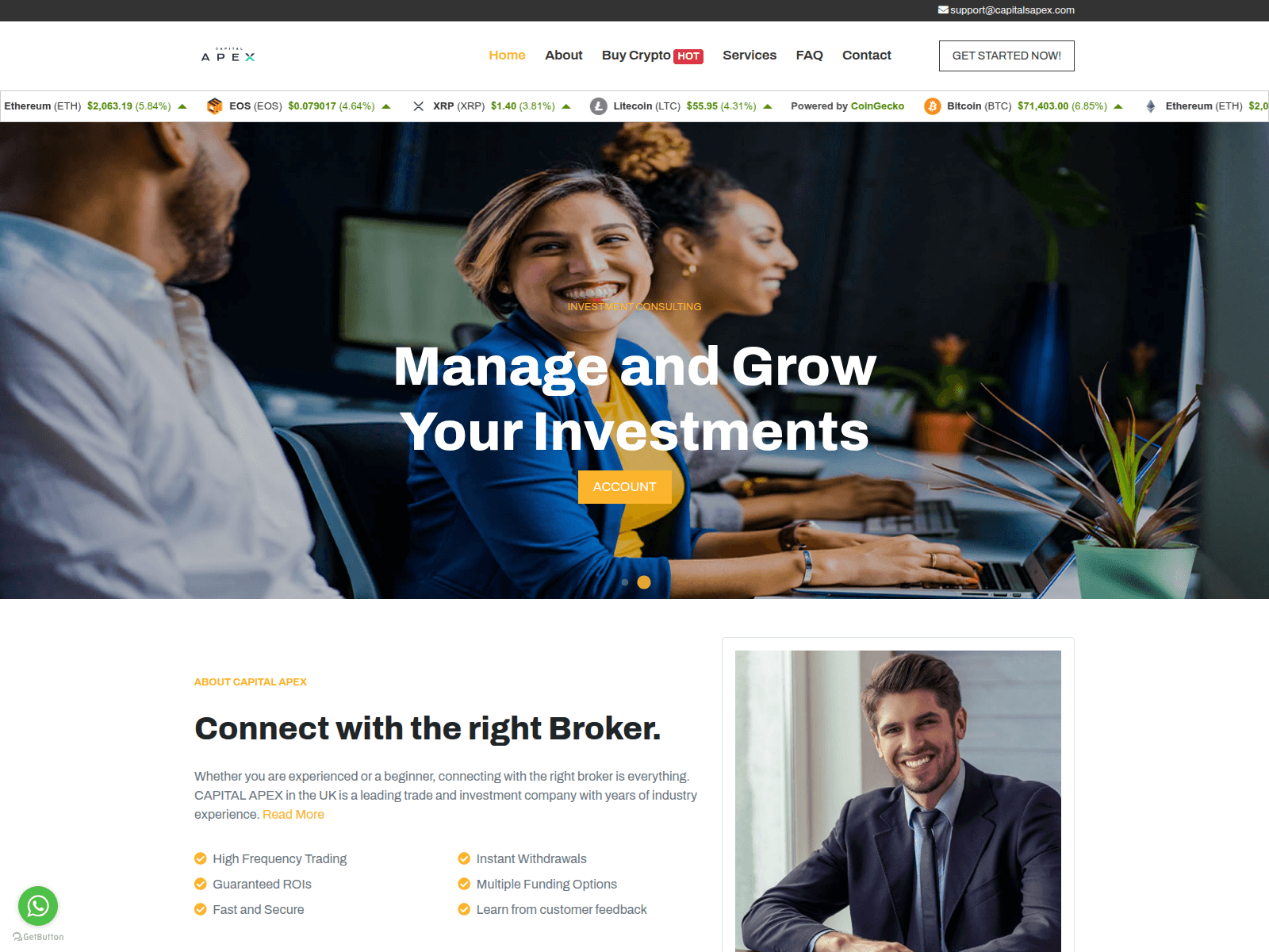 Forensic screenshot of capitalsapex.com
