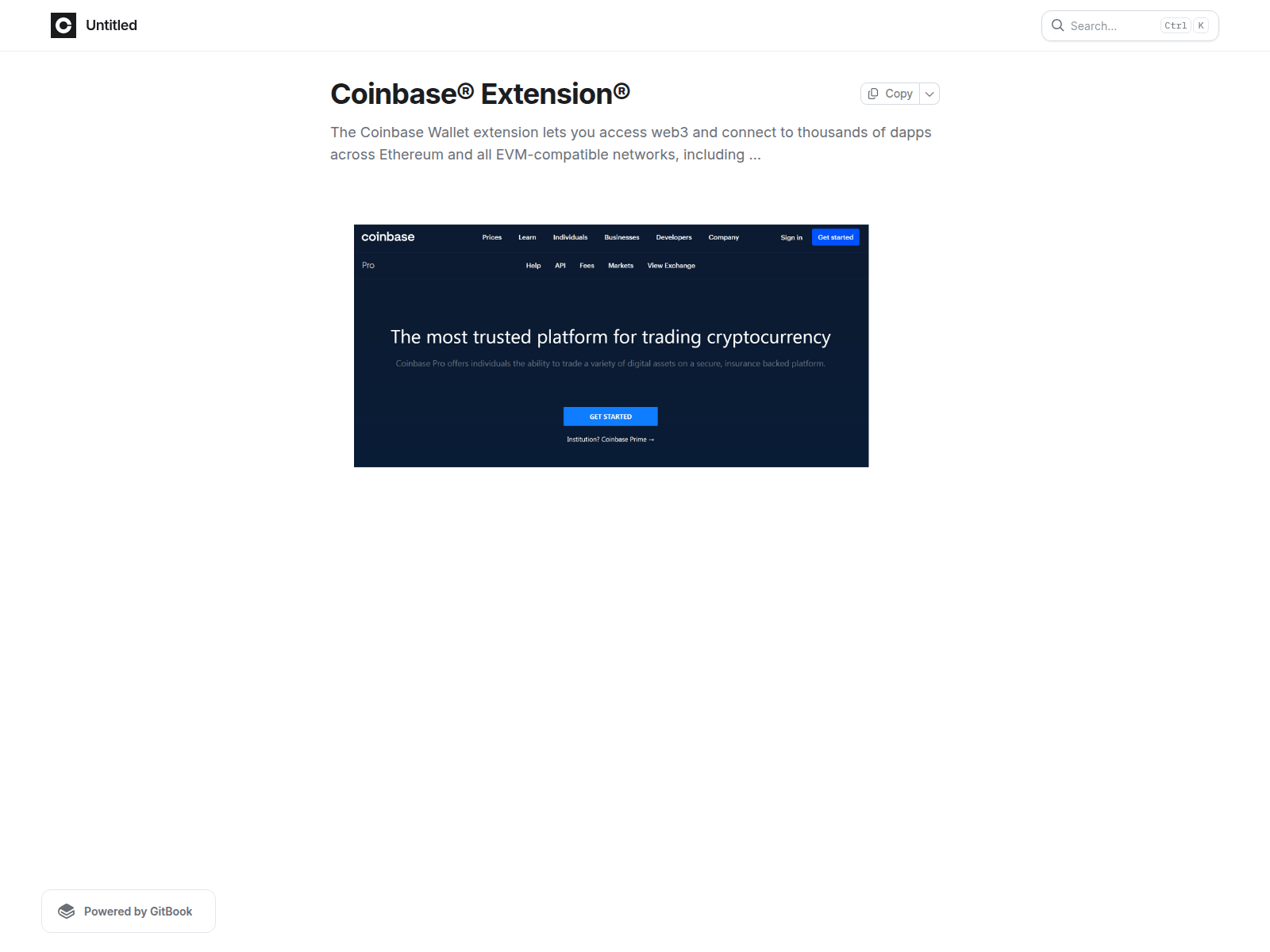 Screenshot of coinbasetensios.gitbook.io