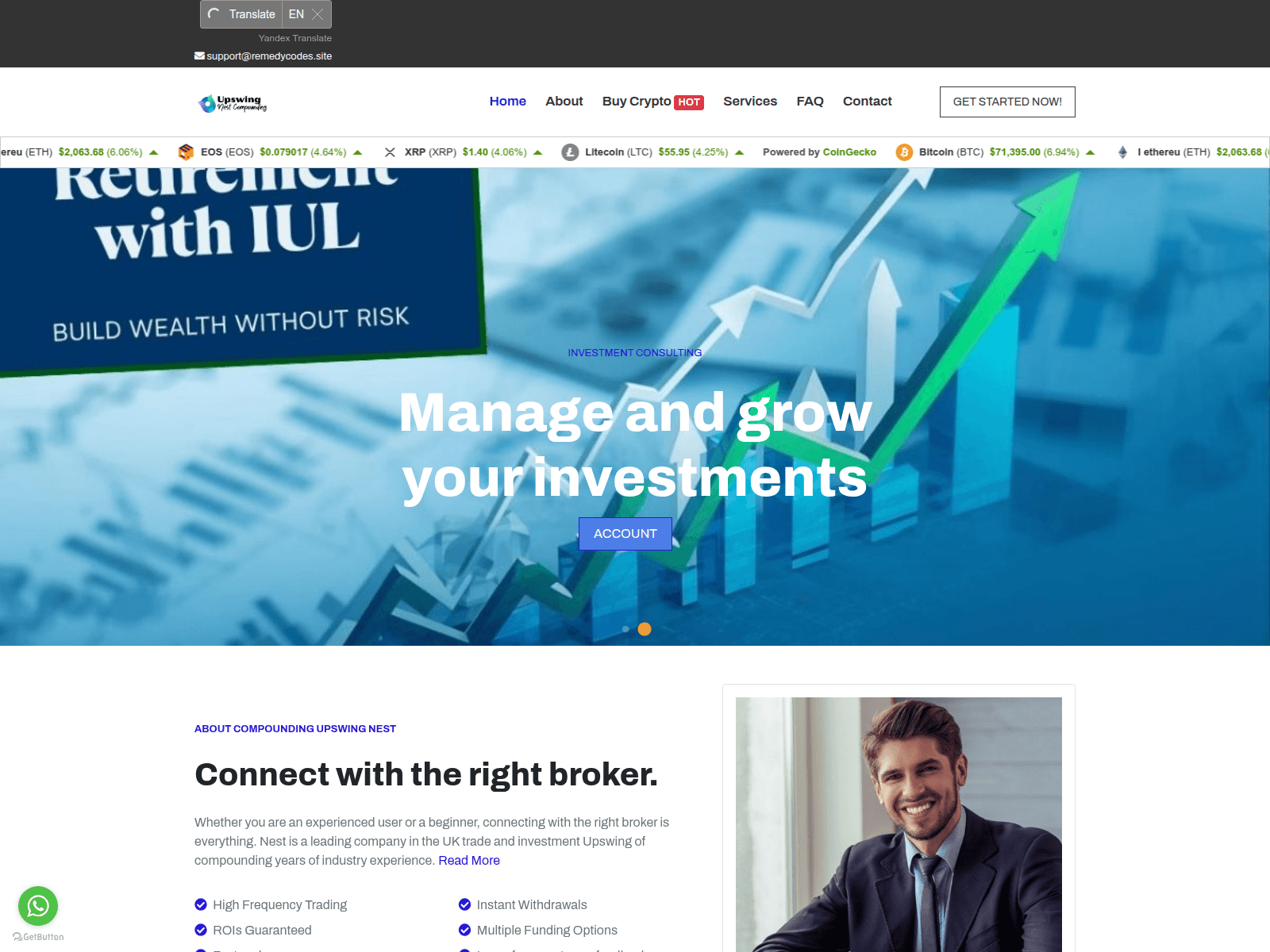 Screenshot of upswingnestcompounding.com
