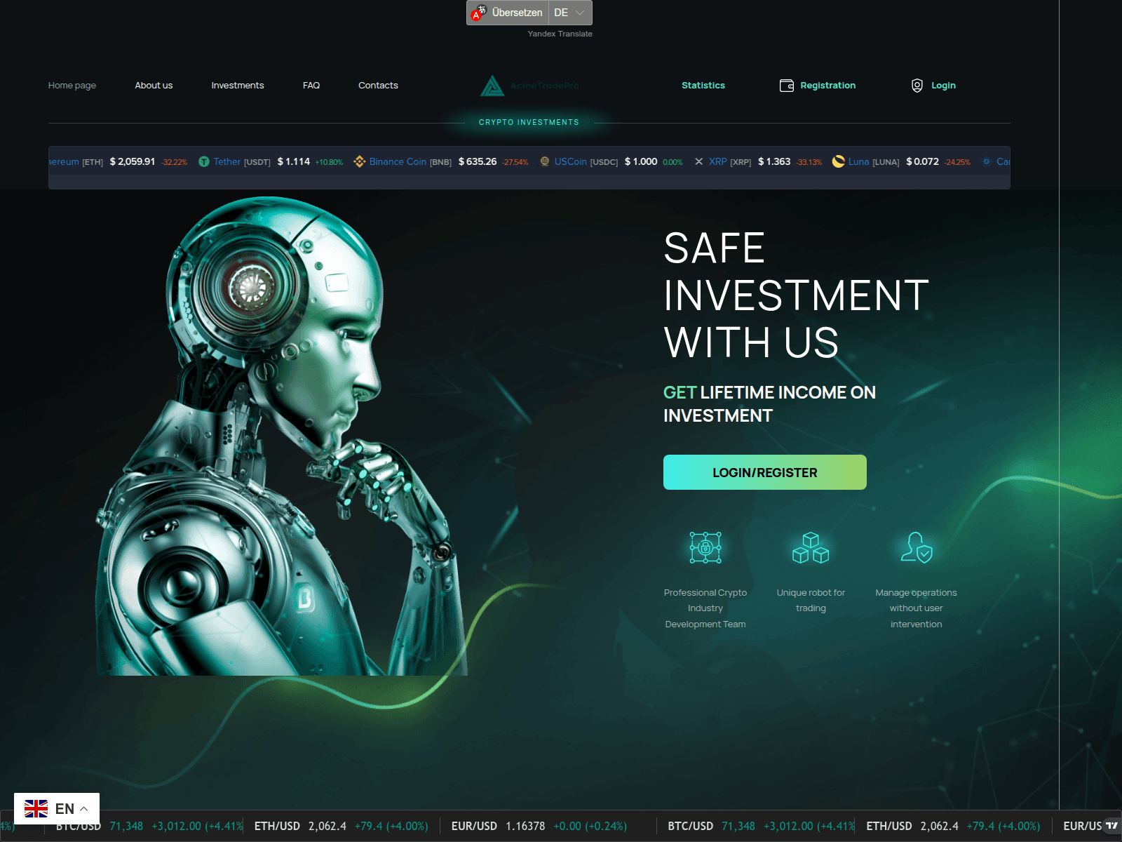 Screenshot of acemepros.com