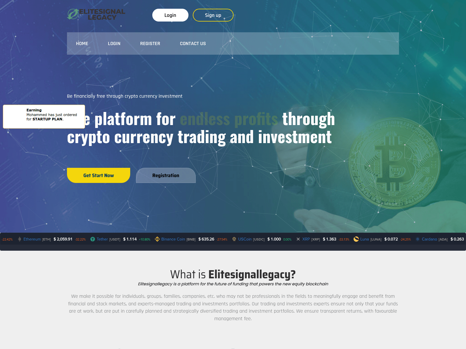 Screenshot of elitesignallegacy.com