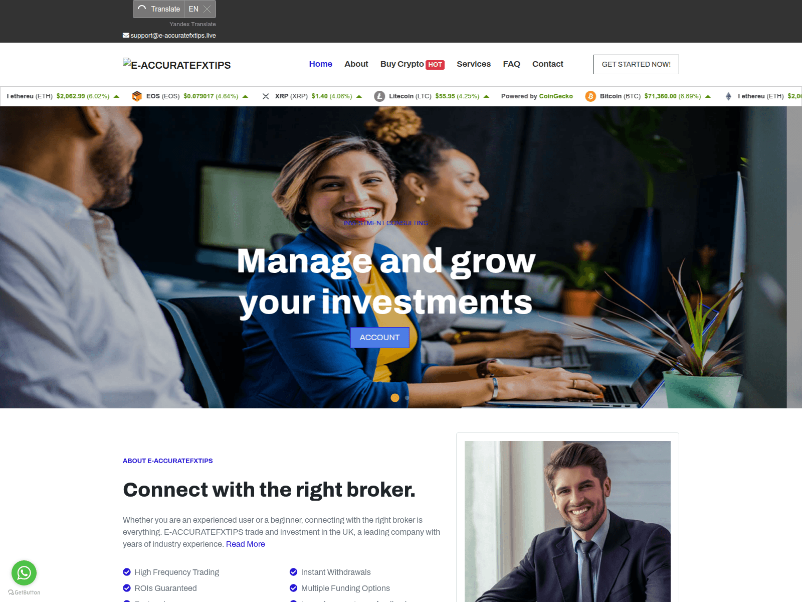 Screenshot of e-accuratefxtips.live