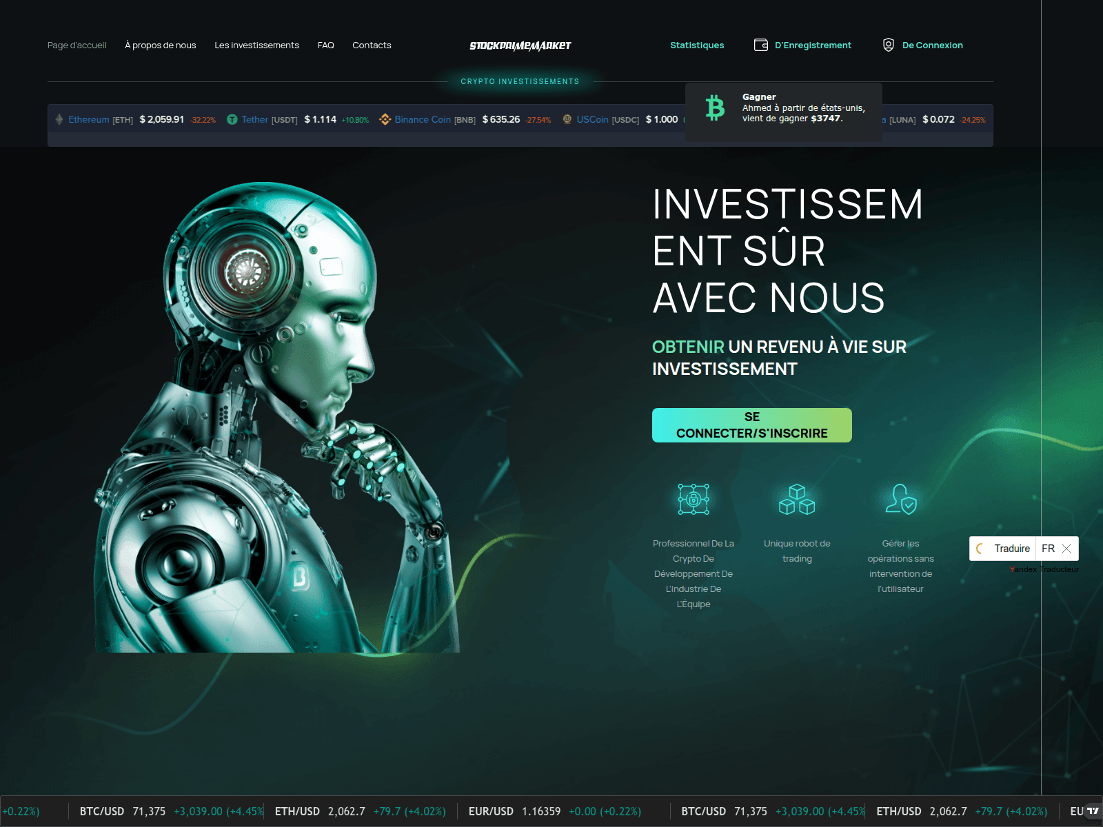 Screenshot of stockprimemarket.com