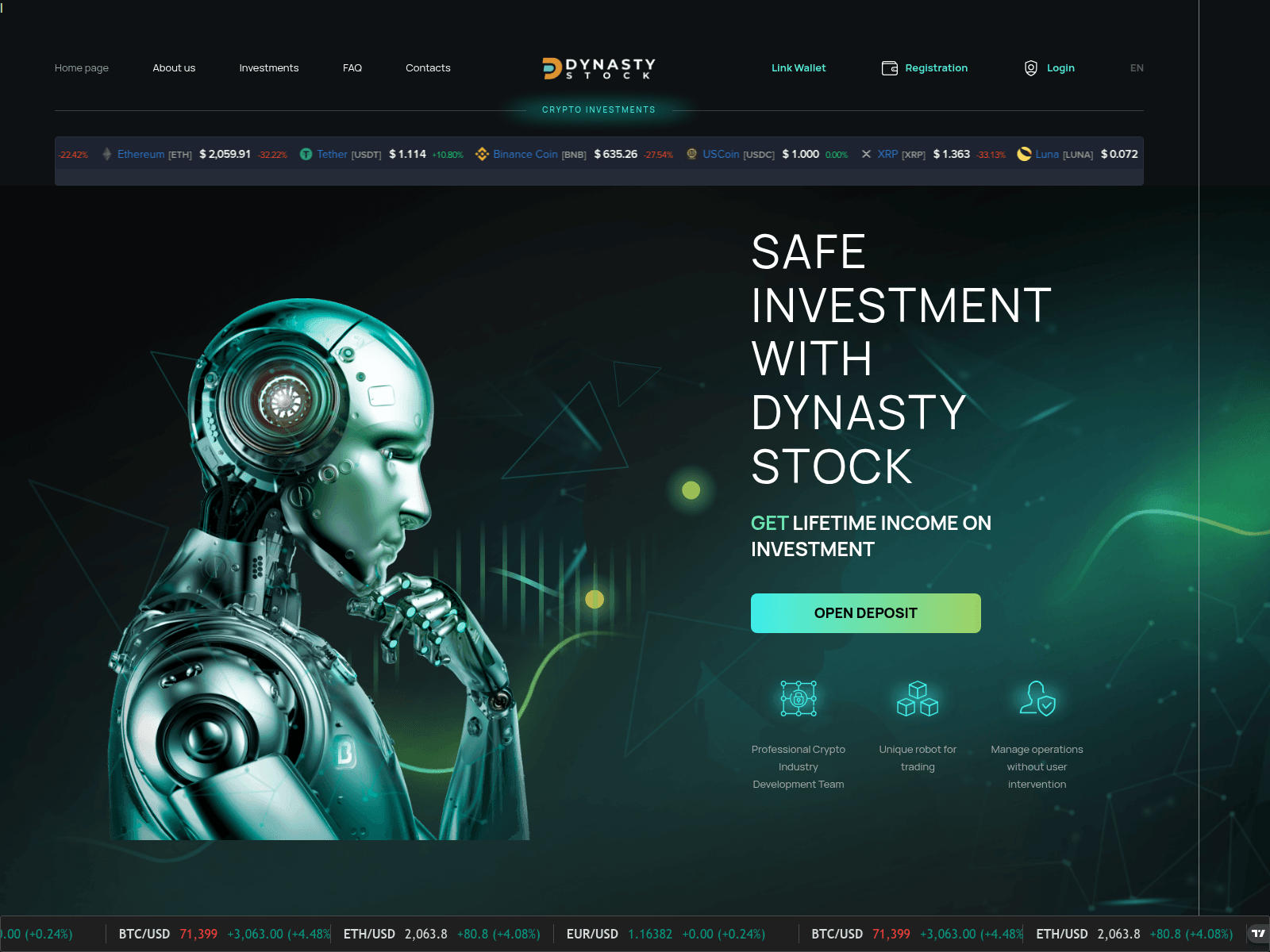 Screenshot of dynastystock.pro