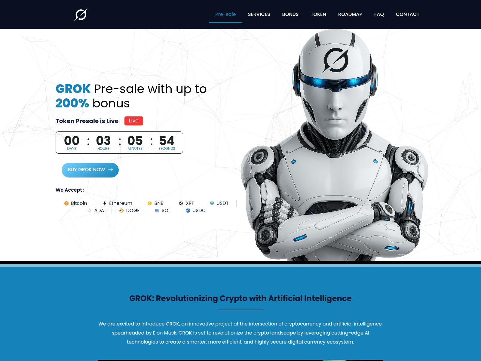 Screenshot of grokai-official.net