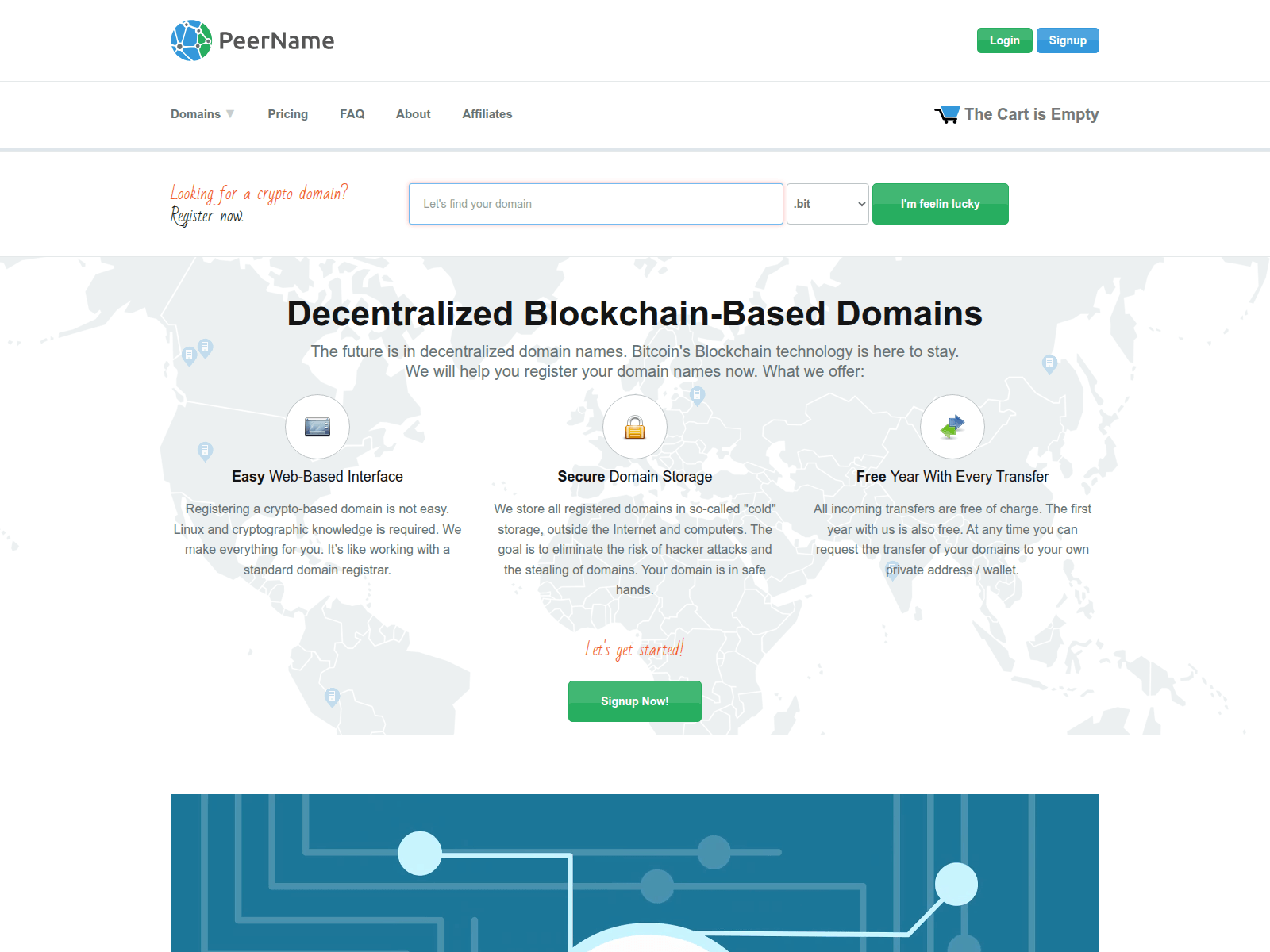 Screenshot of peername.com