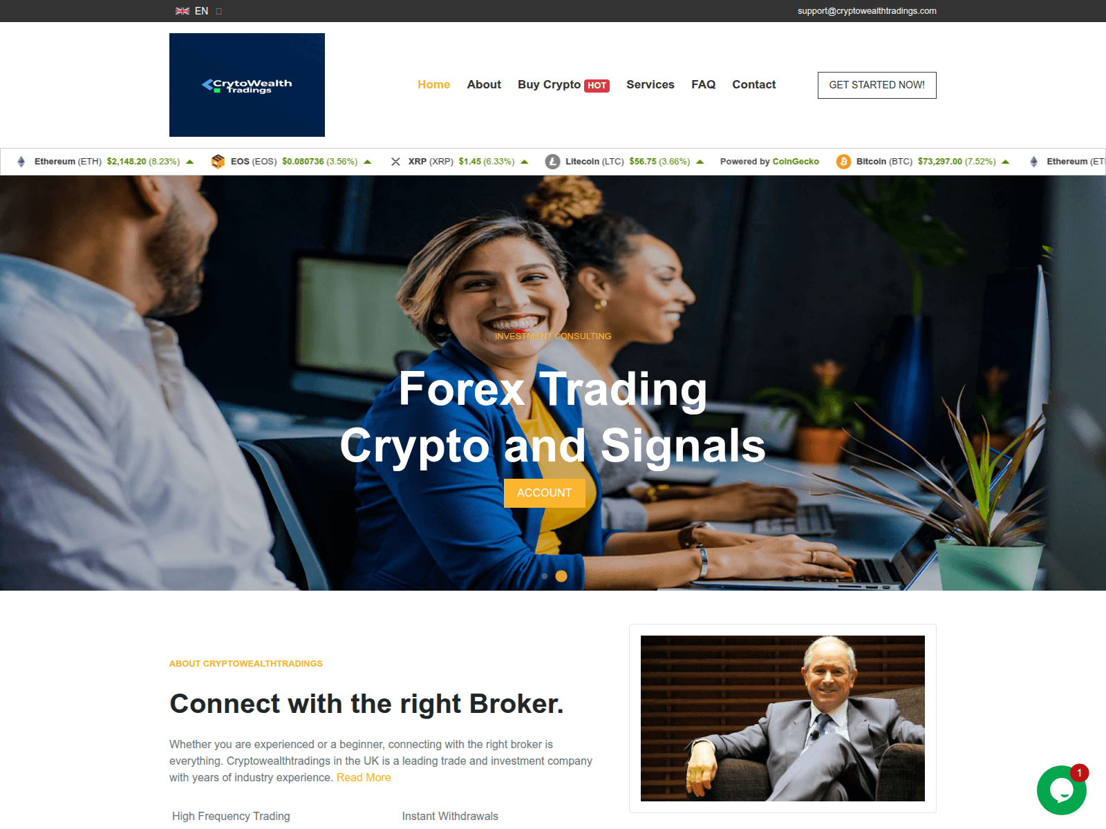 Screenshot of cryptowealthtradings.com