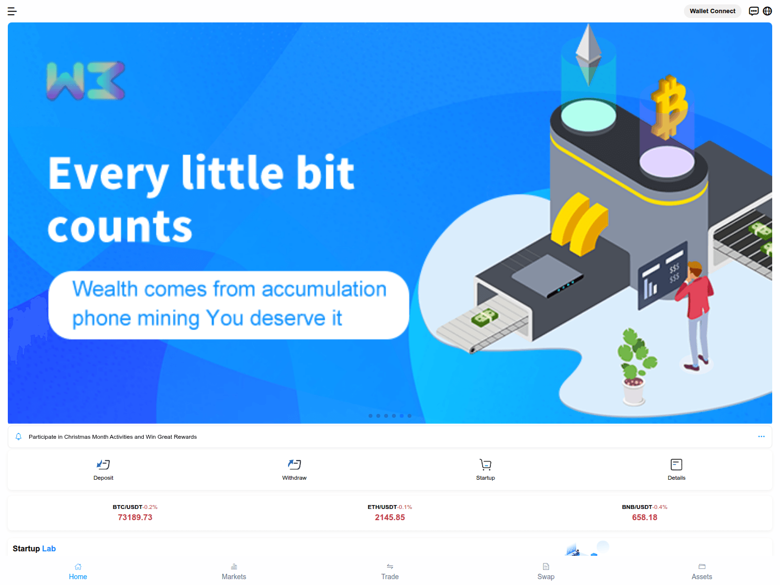 Screenshot of startup.web3go.online