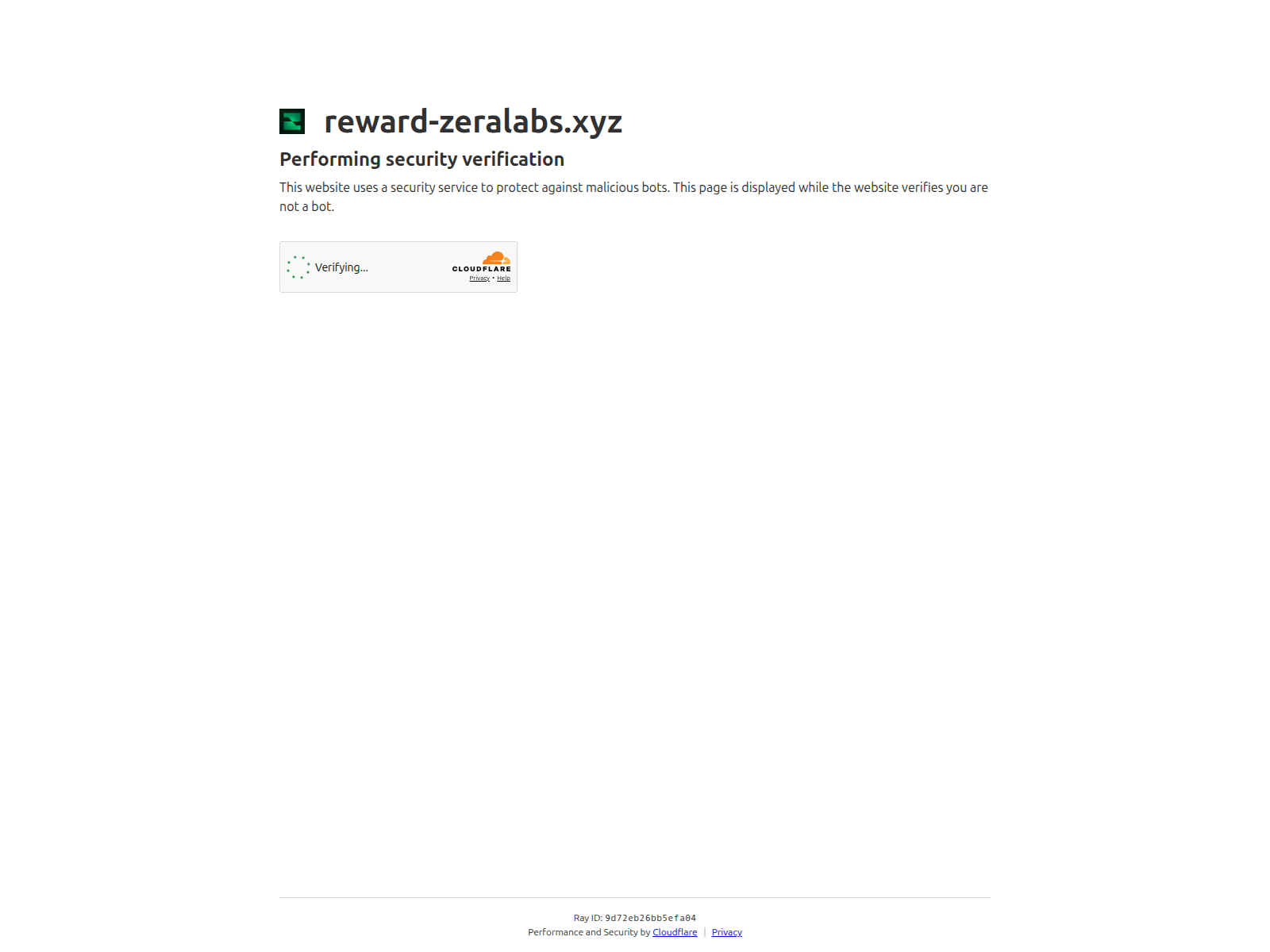 Screenshot of reward-zeralabs.xyz