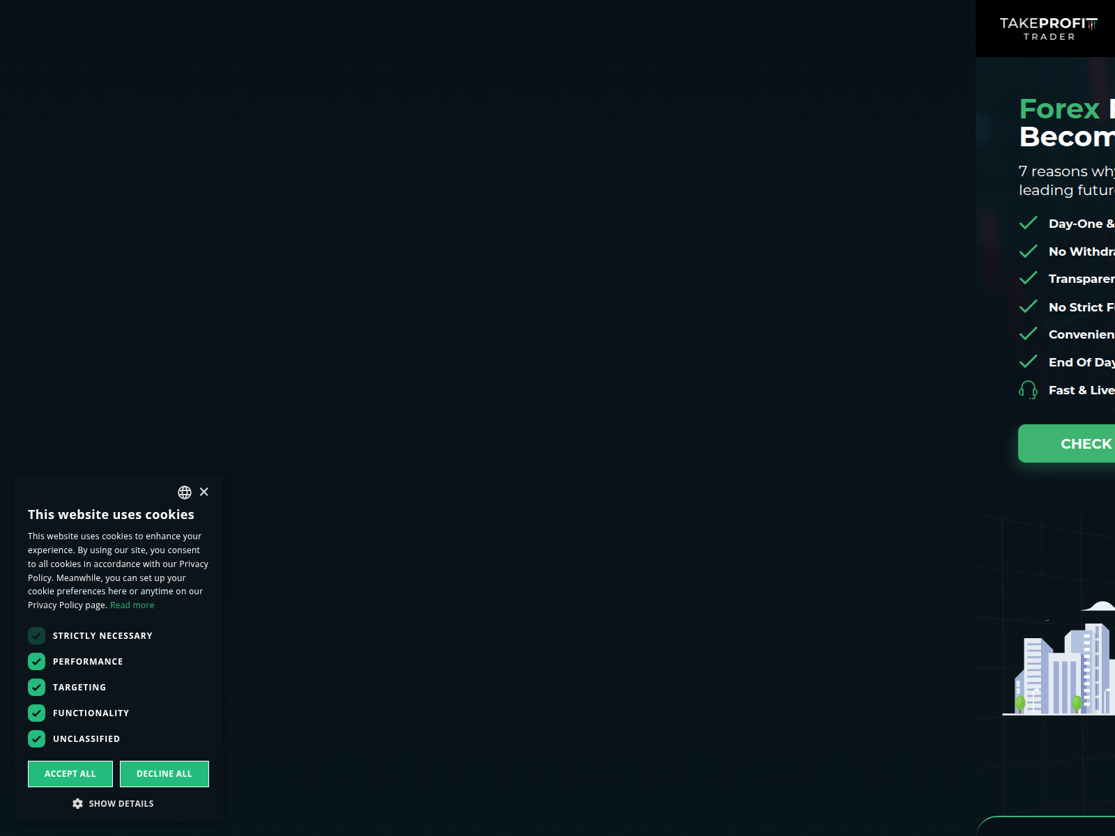 Screenshot of try.takeprofittrader.com