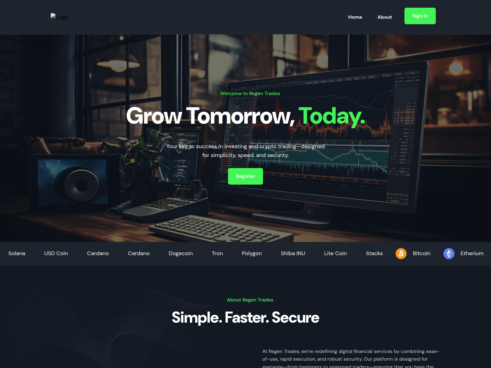 Screenshot of regentrades.top