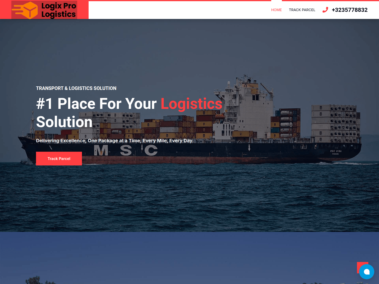 Screenshot of logixprologistics.com