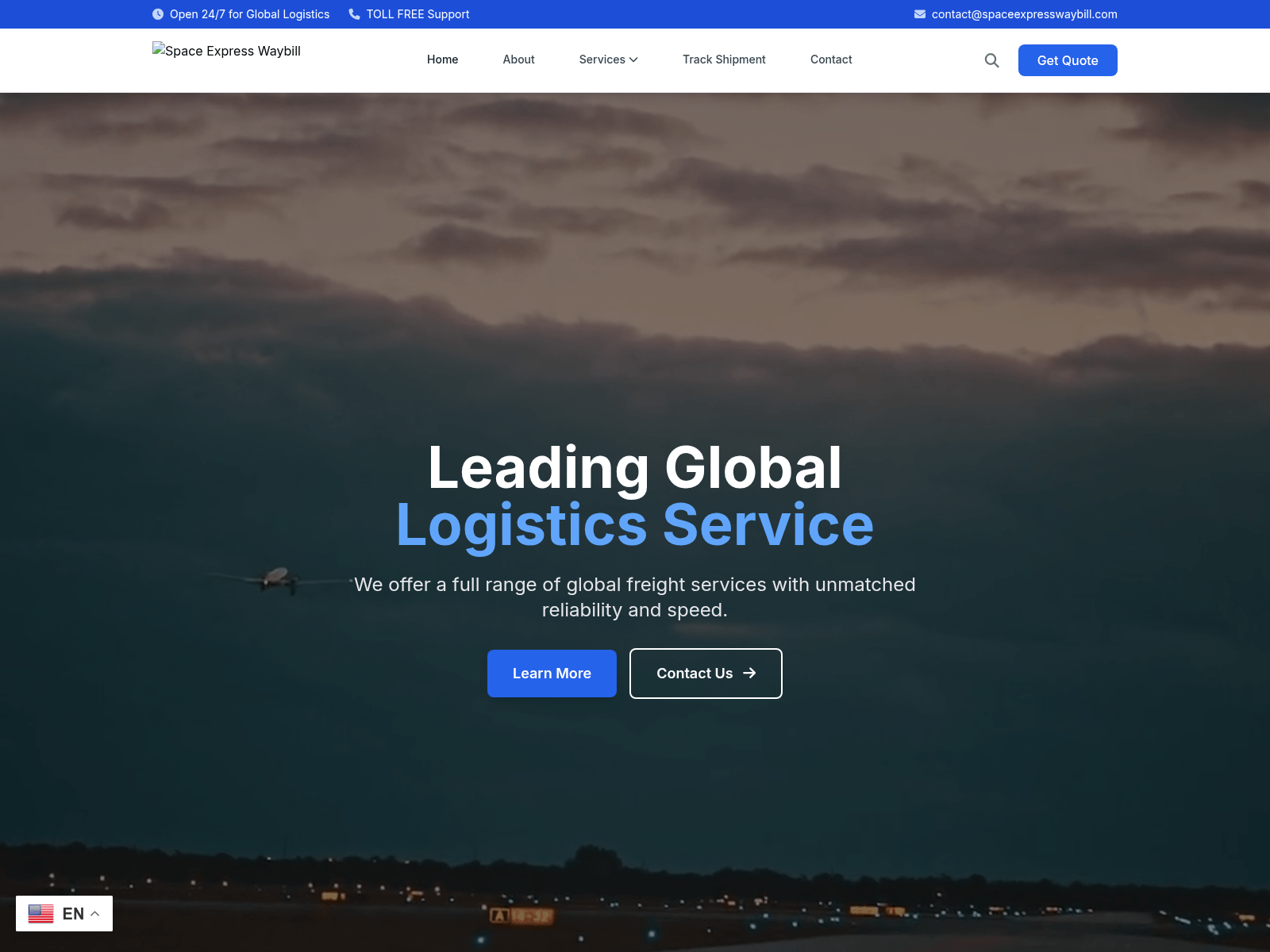 Screenshot of spaceexpresswaybill.com