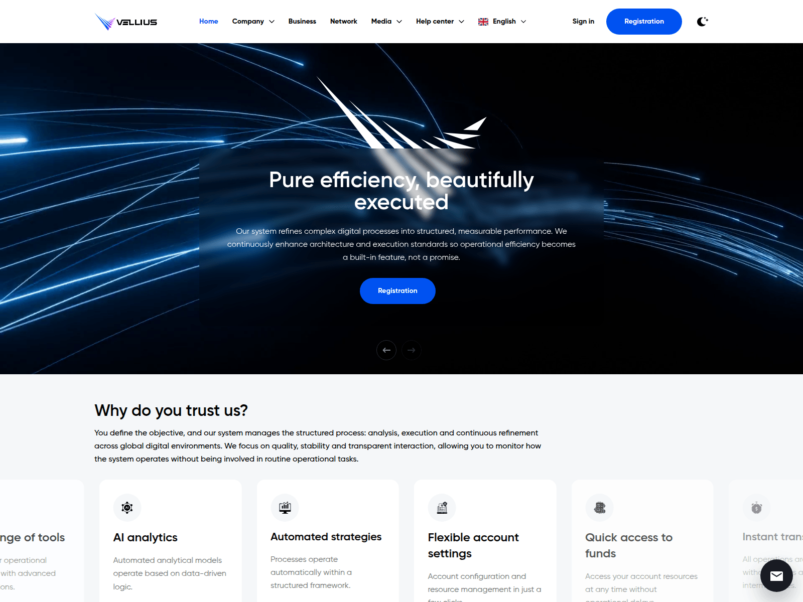 Screenshot of vellius.com