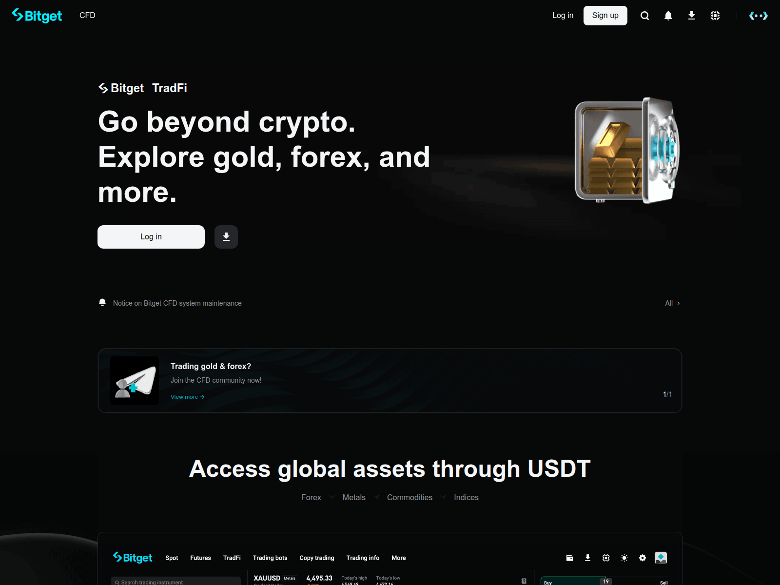 Screenshot of www.bitgettradfi.com