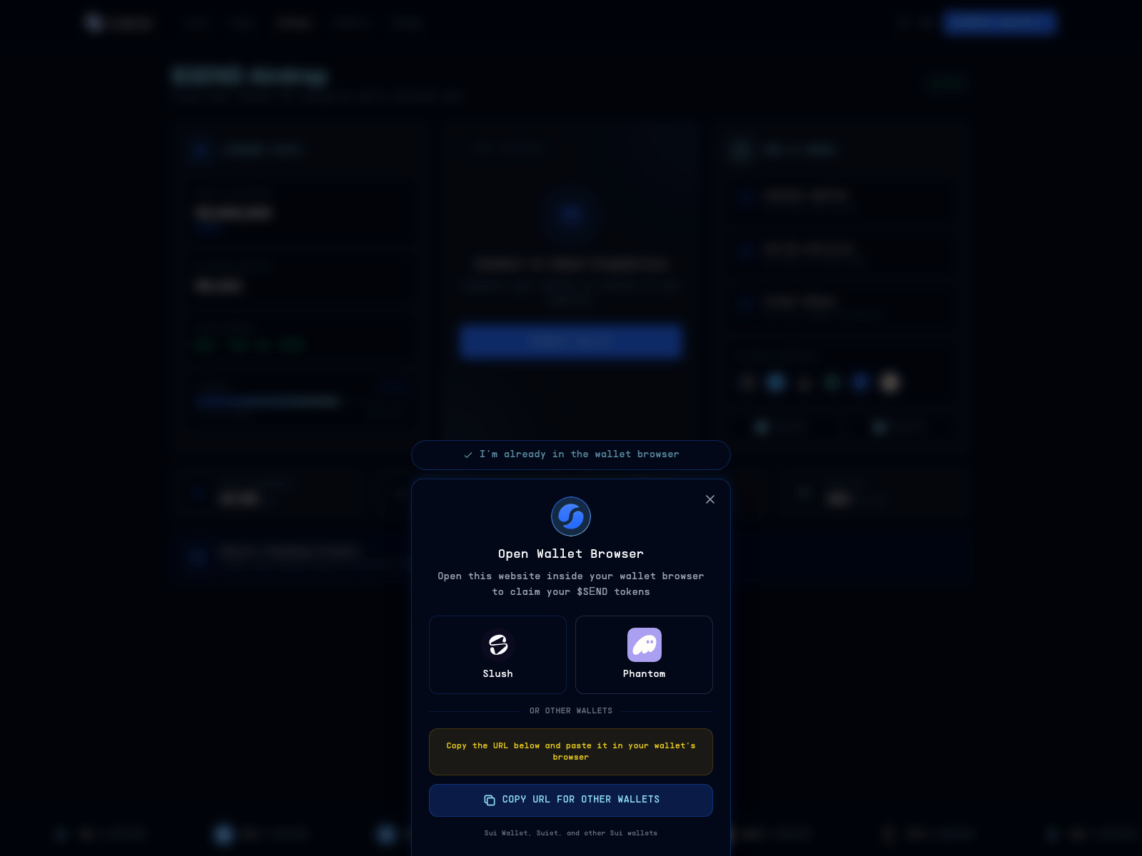 Screenshot of allocatlon-suilend.lat