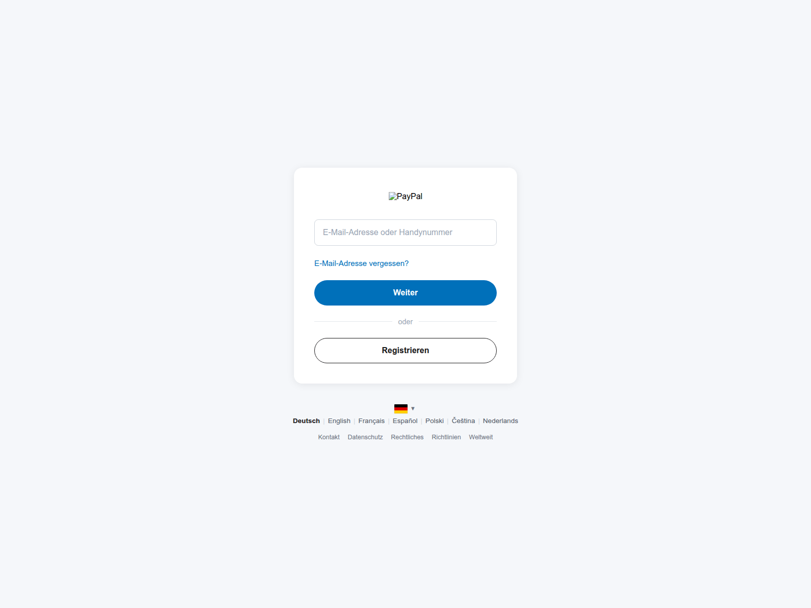Screenshot of paypal.growin20.com