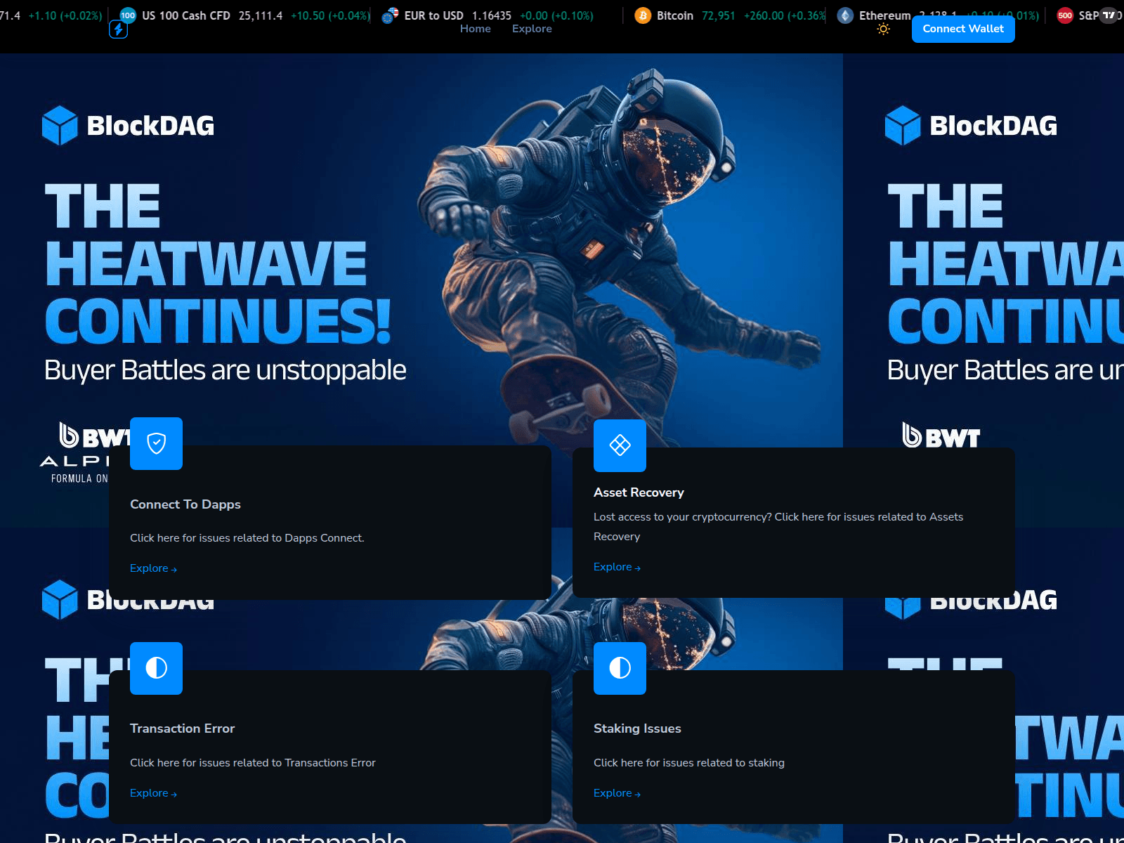 Screenshot of blockdaghelp.network