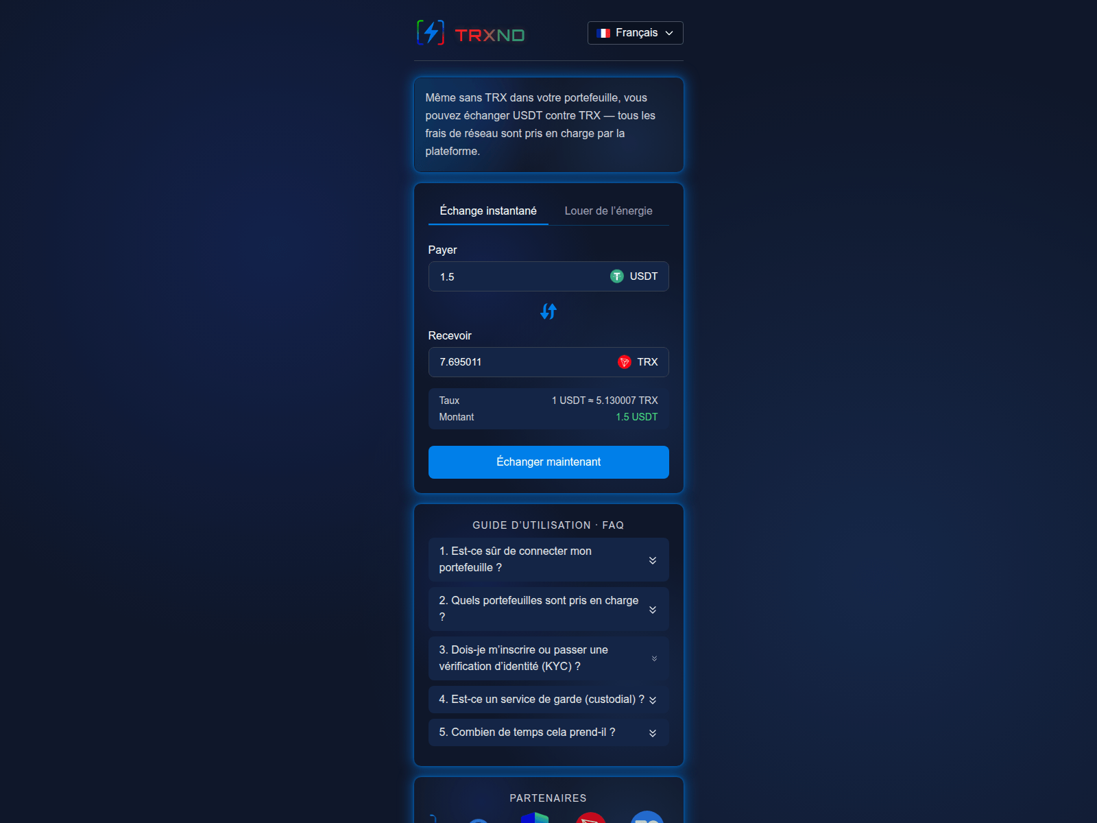Screenshot of trxnd.org