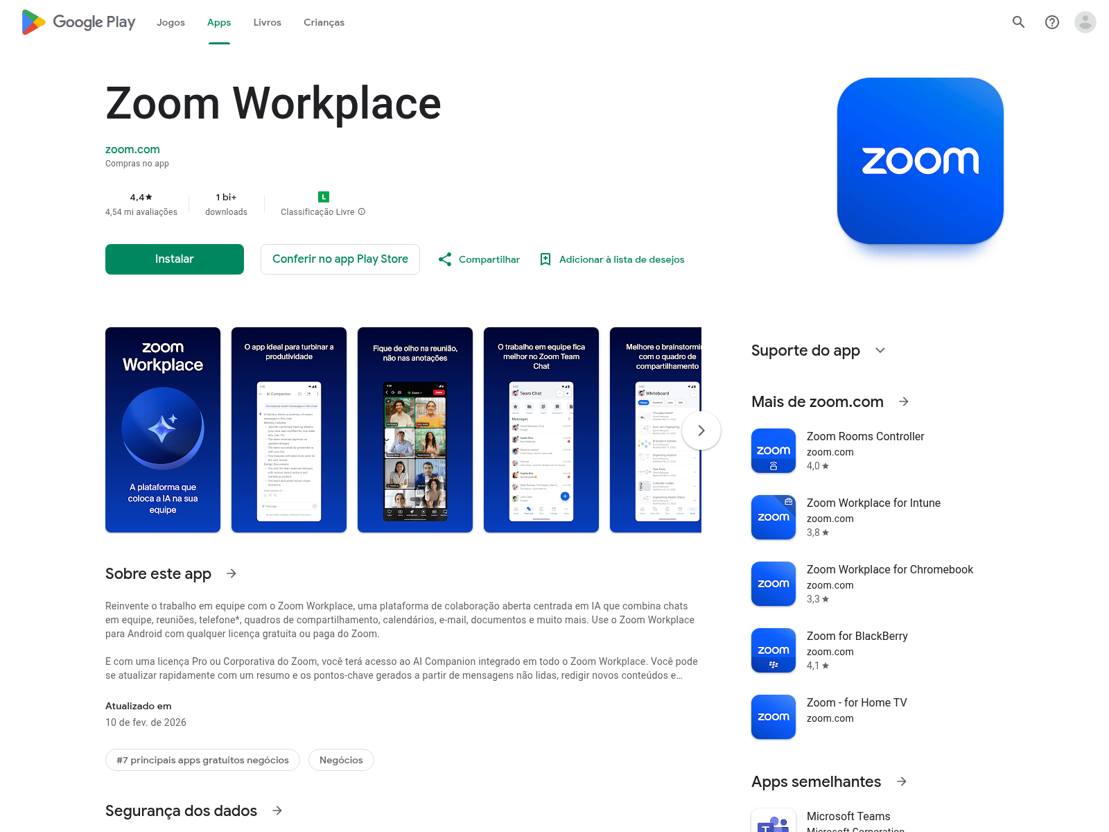 Screenshot of appsegurozoom.com