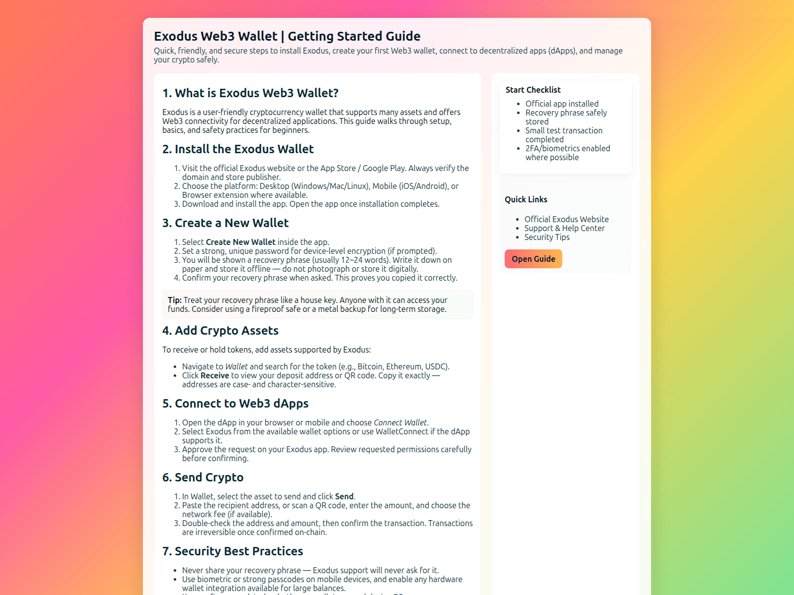 Forensic screenshot of exodus-web3-doc.pages.dev
