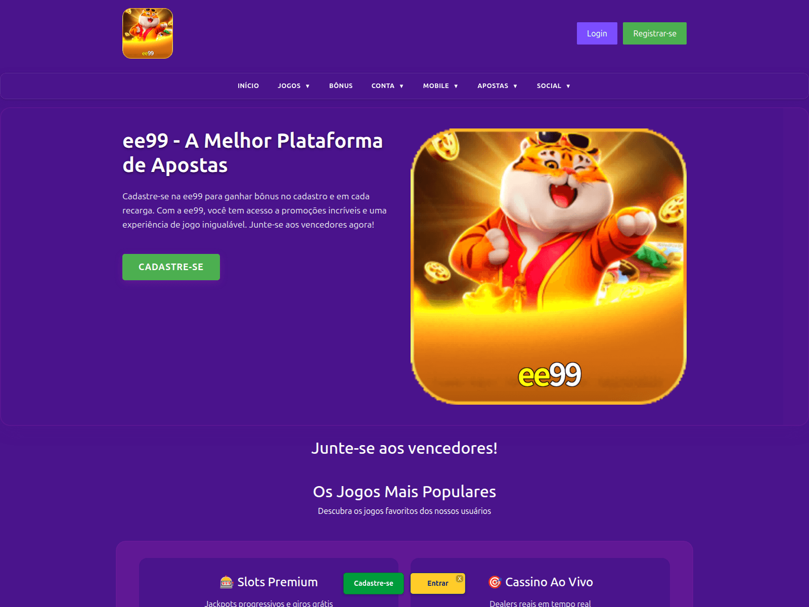 Screenshot of ee99web.com