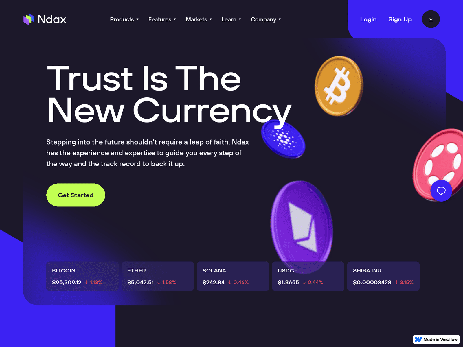Forensic screenshot of console----ndaxapp---secure--sso.webflow.io