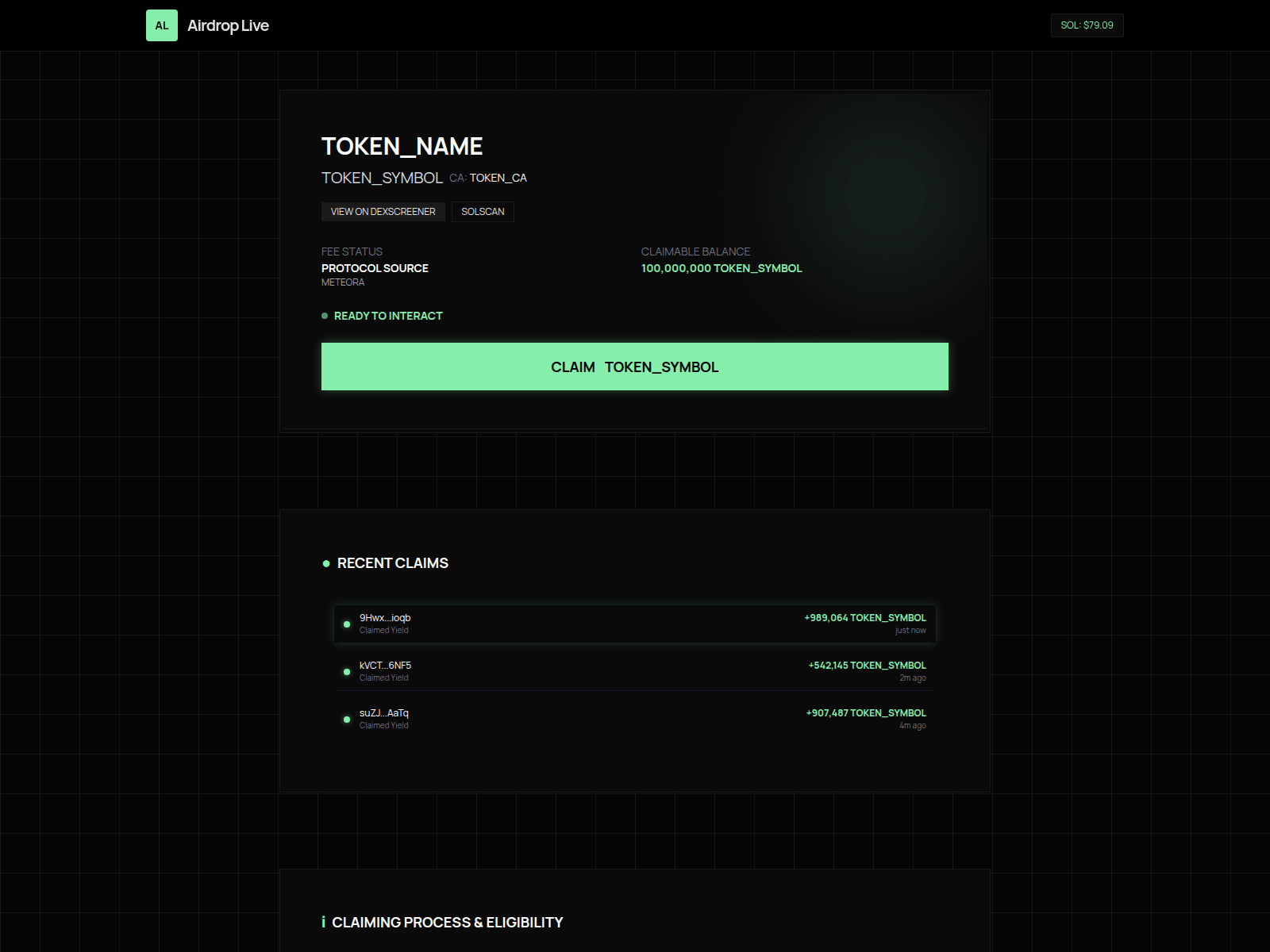 Forensic screenshot of claimspump.fun