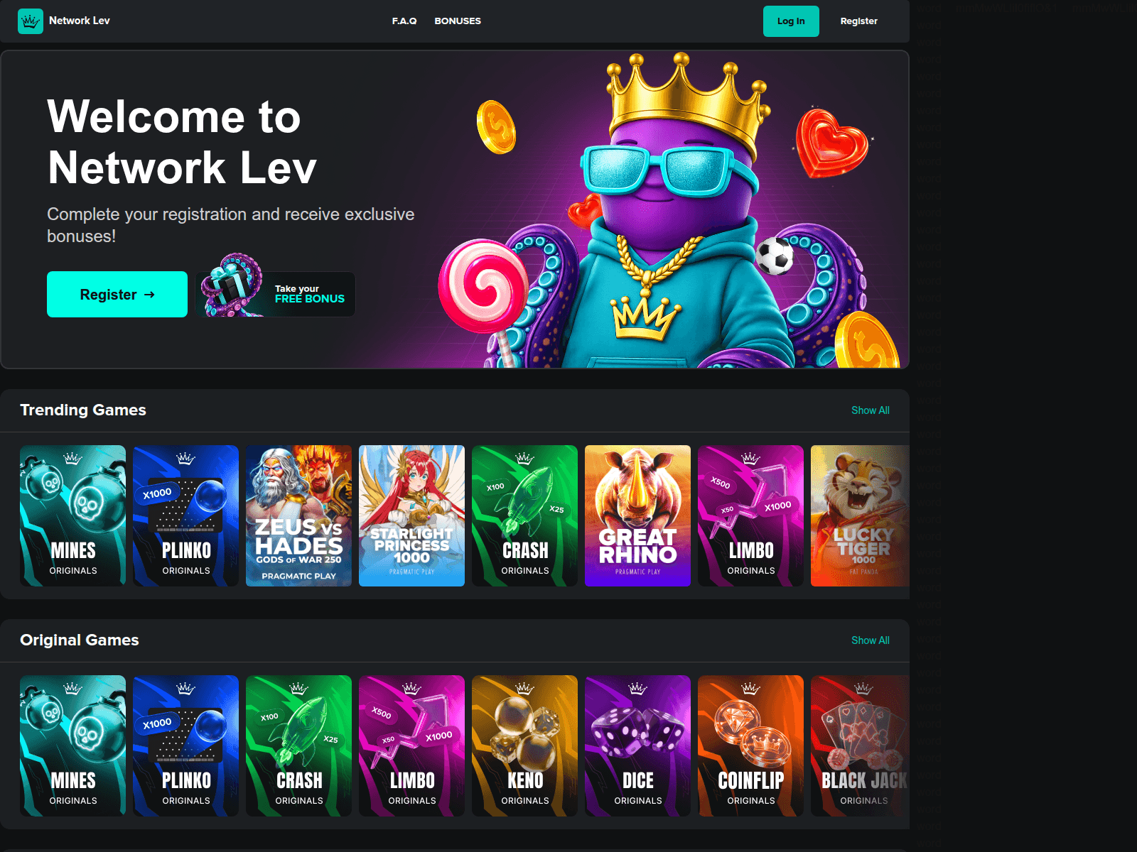 Screenshot of network-lev.org