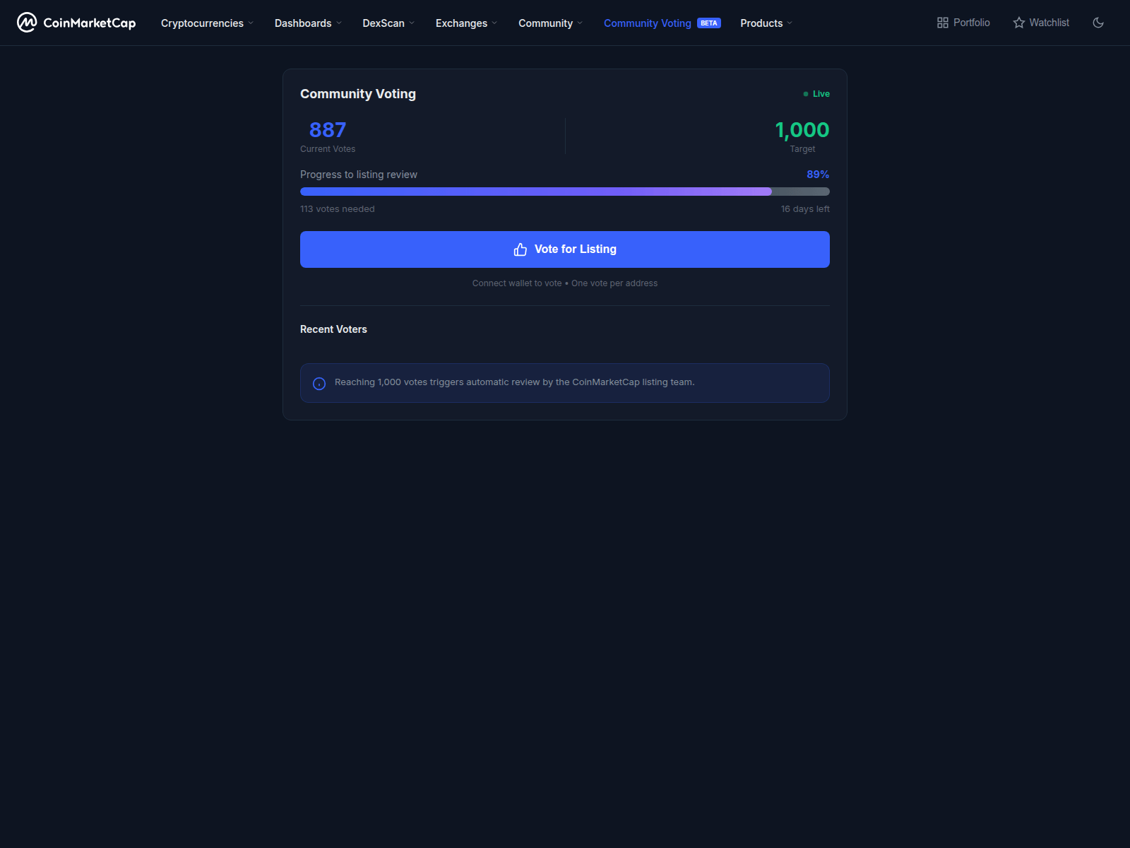Screenshot of coilnmarketcap.lol
