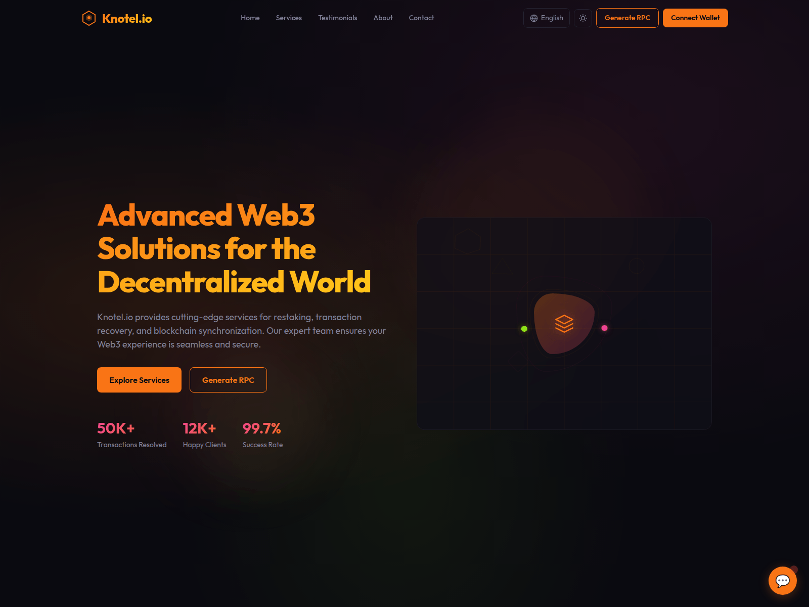 Screenshot of knotel.live