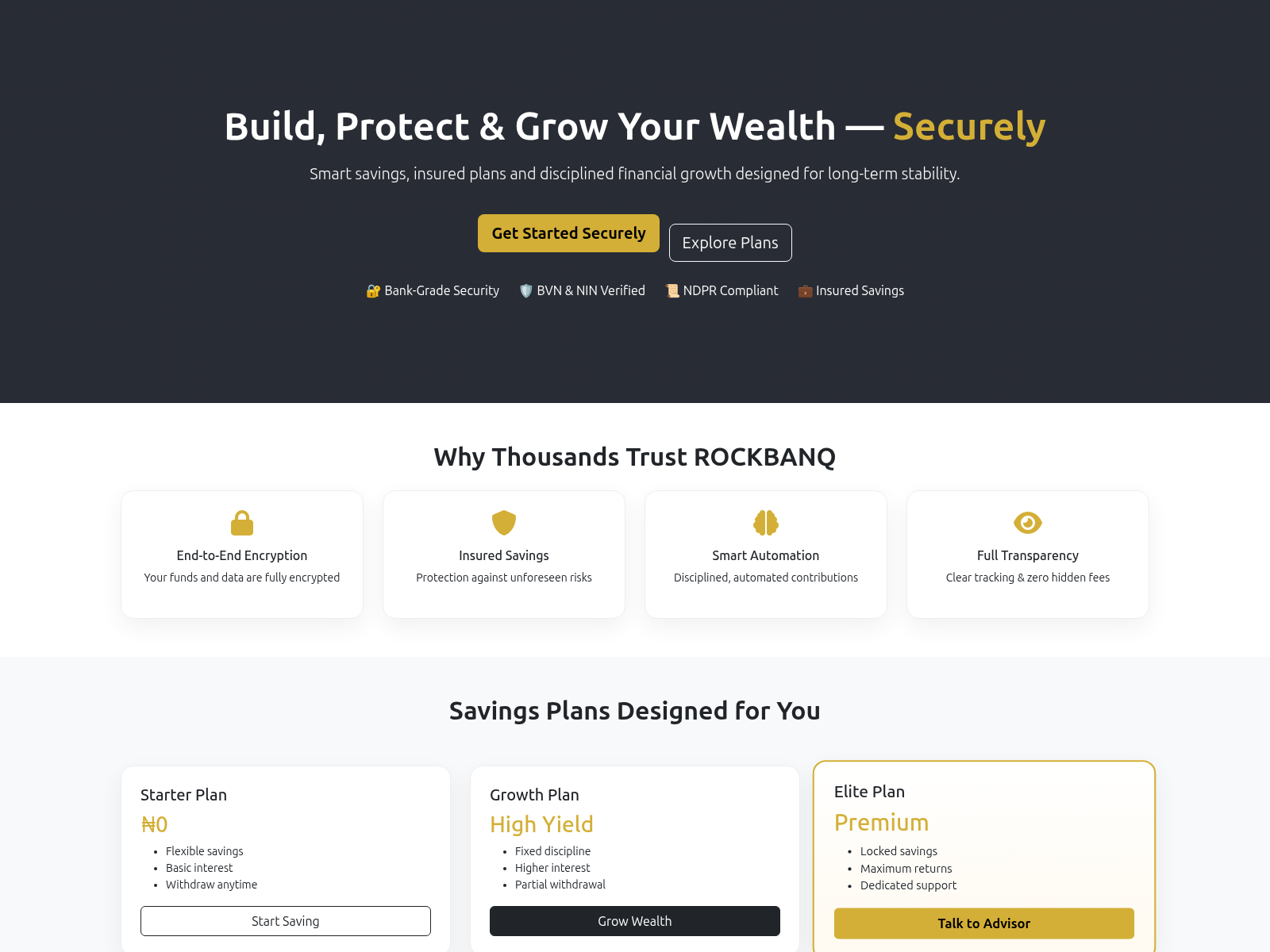 Screenshot of rockbanq.com