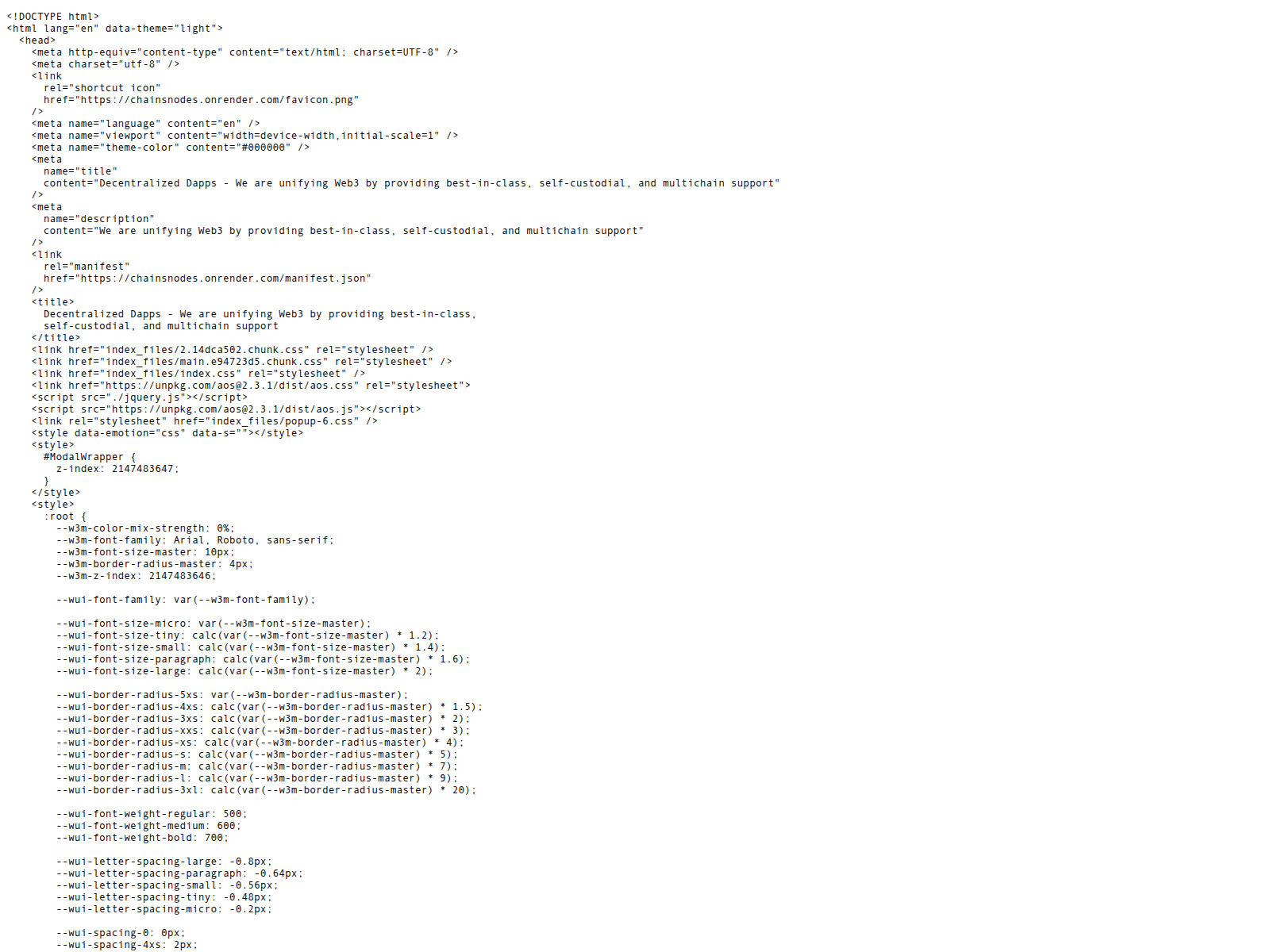 Screenshot of dappsdebug-2be.pages.dev