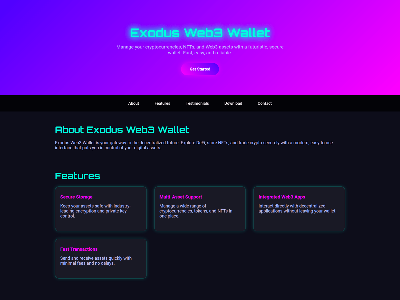 Screenshot of docs-exodus-org.pages.dev